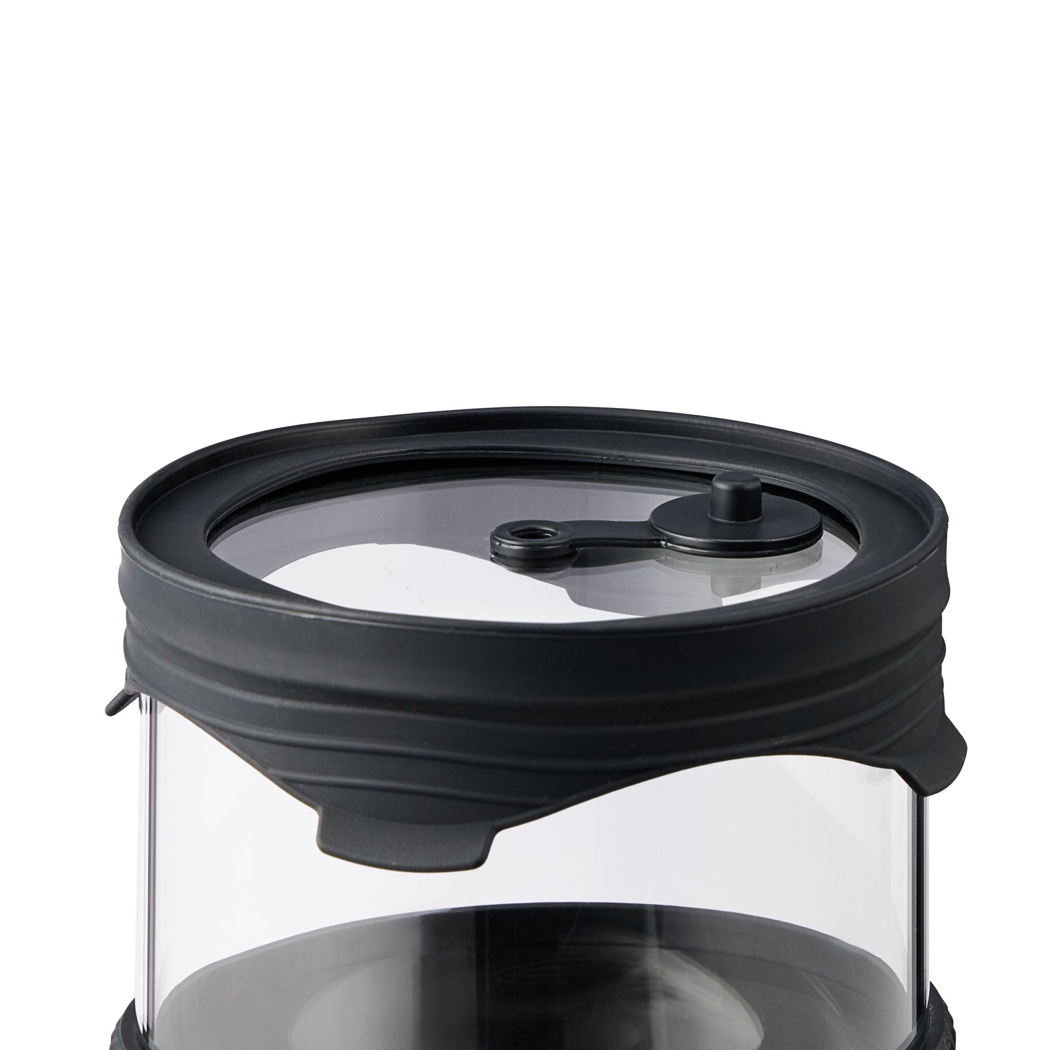 Vorratsgläser mit Deckel 3er-Set Schwarz-Transparent von Relaxdays