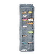 Türorganizer mit 26 Fächern Transparent-Grau von Relaxdays
