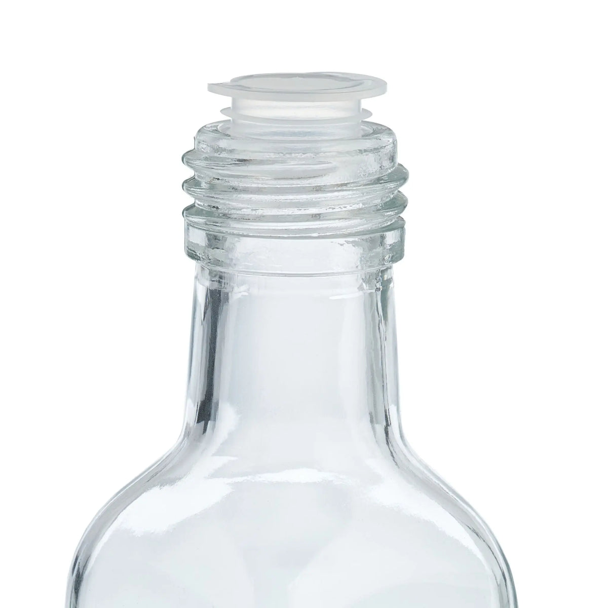 Kleine Flaschen Set 100ml Silber-Transparent von Relaxdays