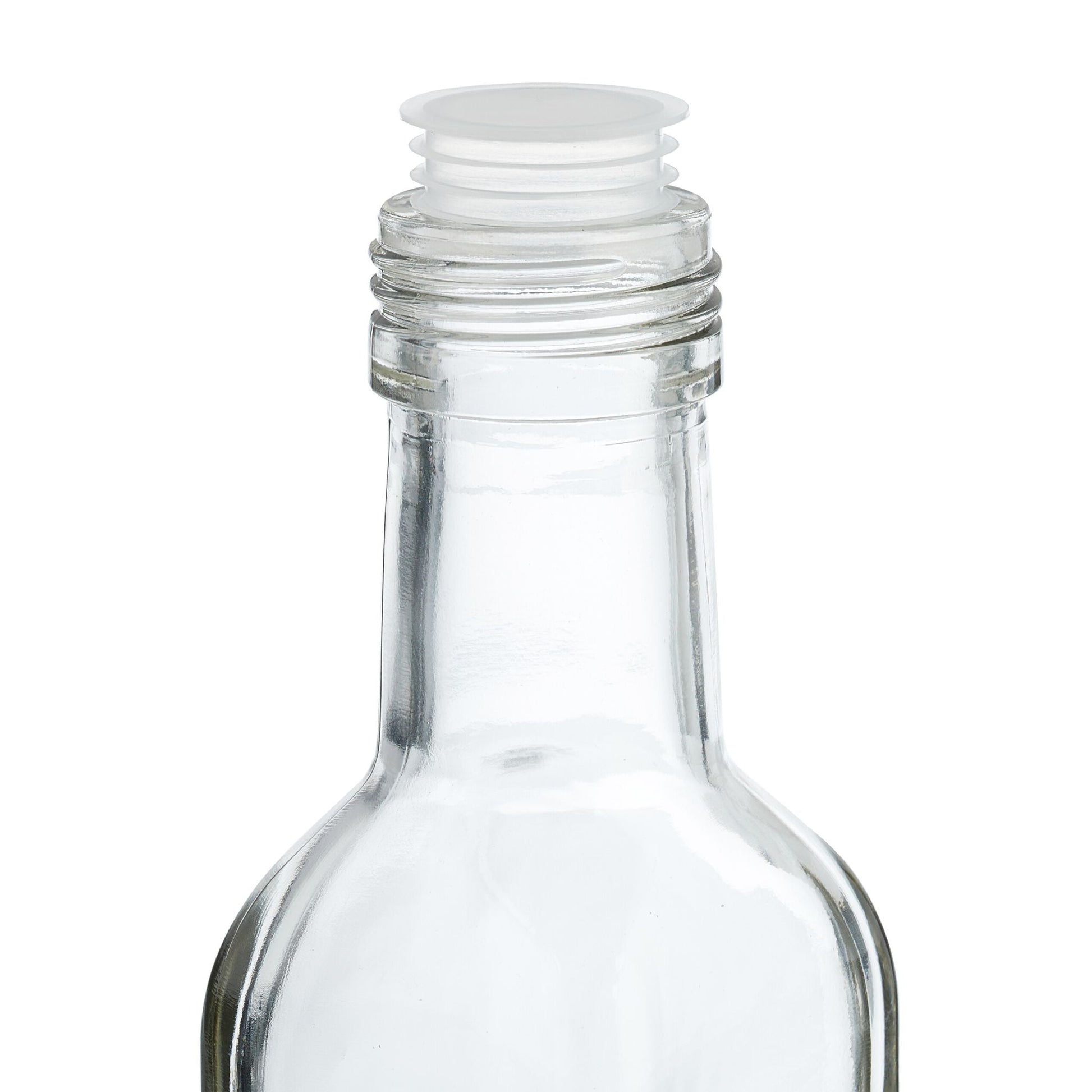 Flaschen zum Befüllen 250ml Silber-Transparent von Relaxdays