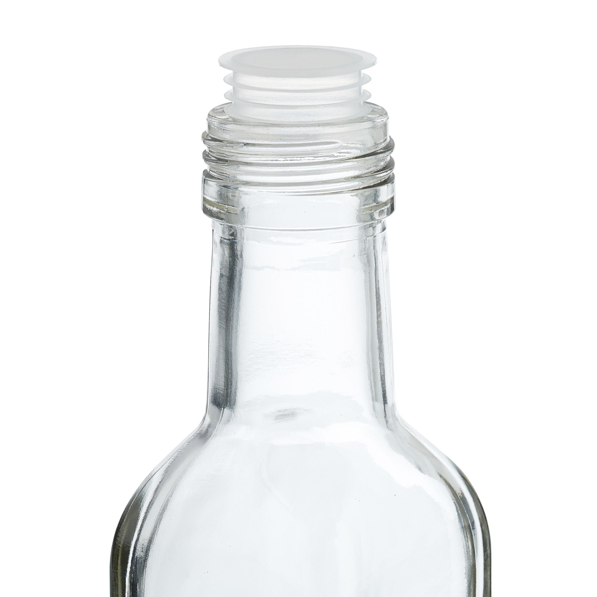 Flaschen zum Befüllen 250ml Silber-Transparent von Relaxdays