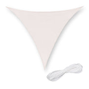 Dreieckiges Sonnensegel HDPE Weiss von Relaxdays
