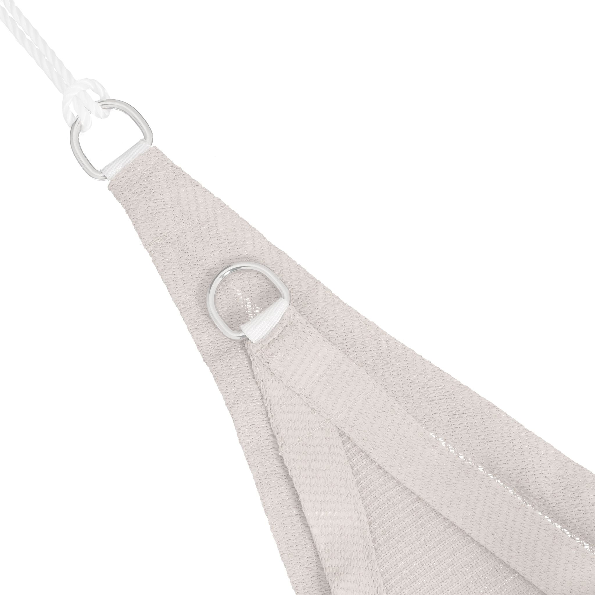 Dreieckiges Sonnensegel HDPE Weiss von Relaxdays