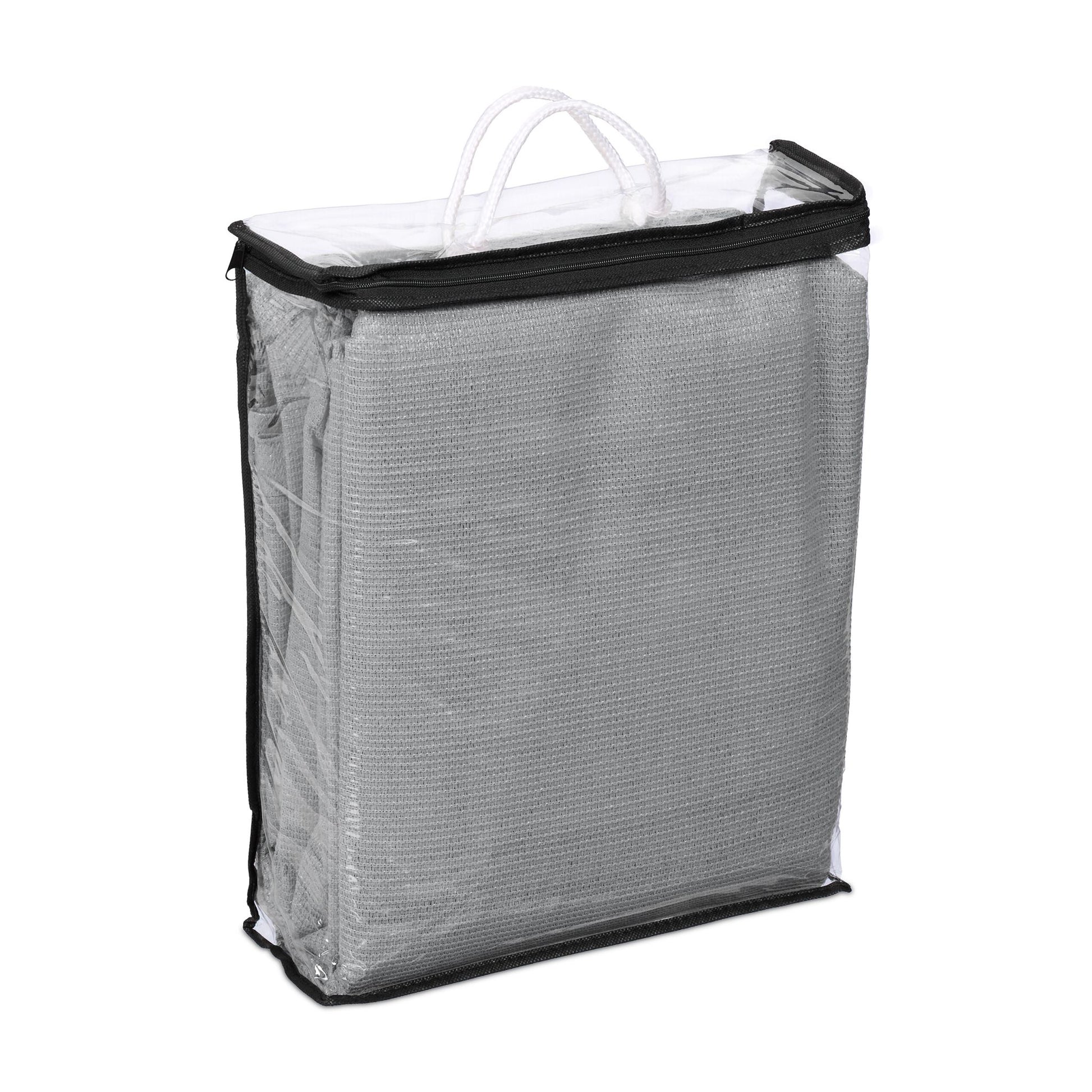 Rechteckiges Sonnensegel HDPE Grau von Relaxdays