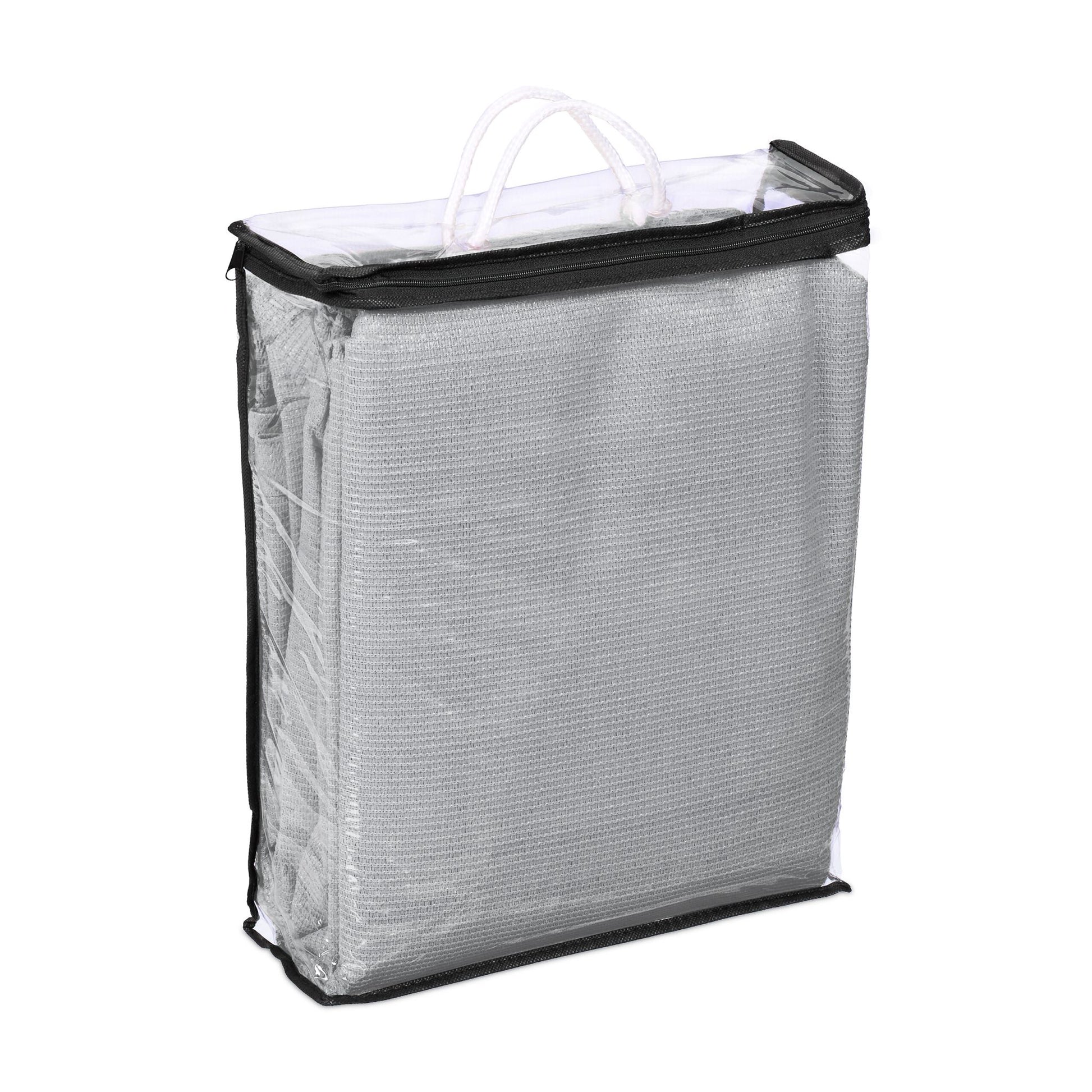 Rechteckiges Sonnensegel HDPE Grau von Relaxdays