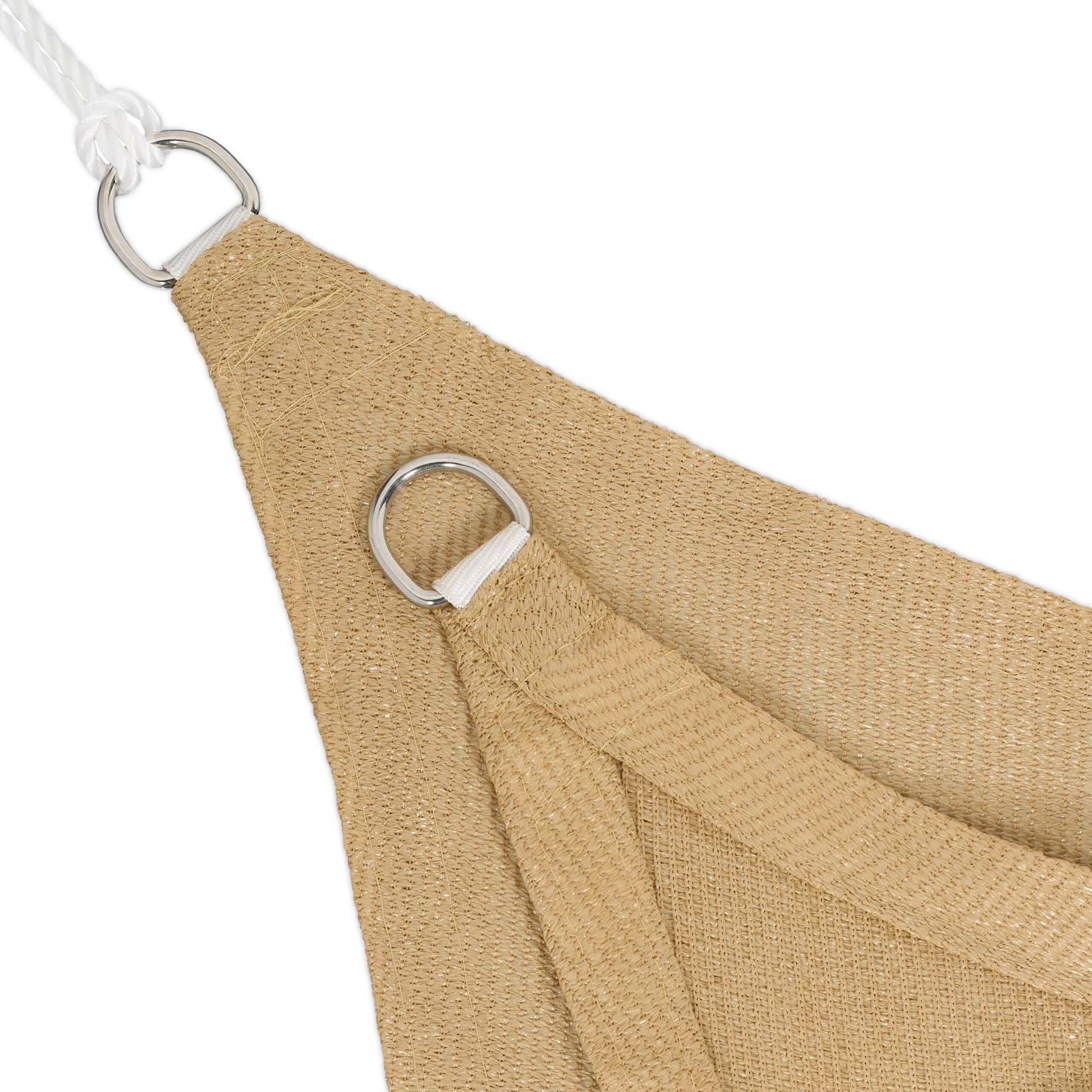 Rechteckiges Sonnensegel HDPE Beige von Relaxdays