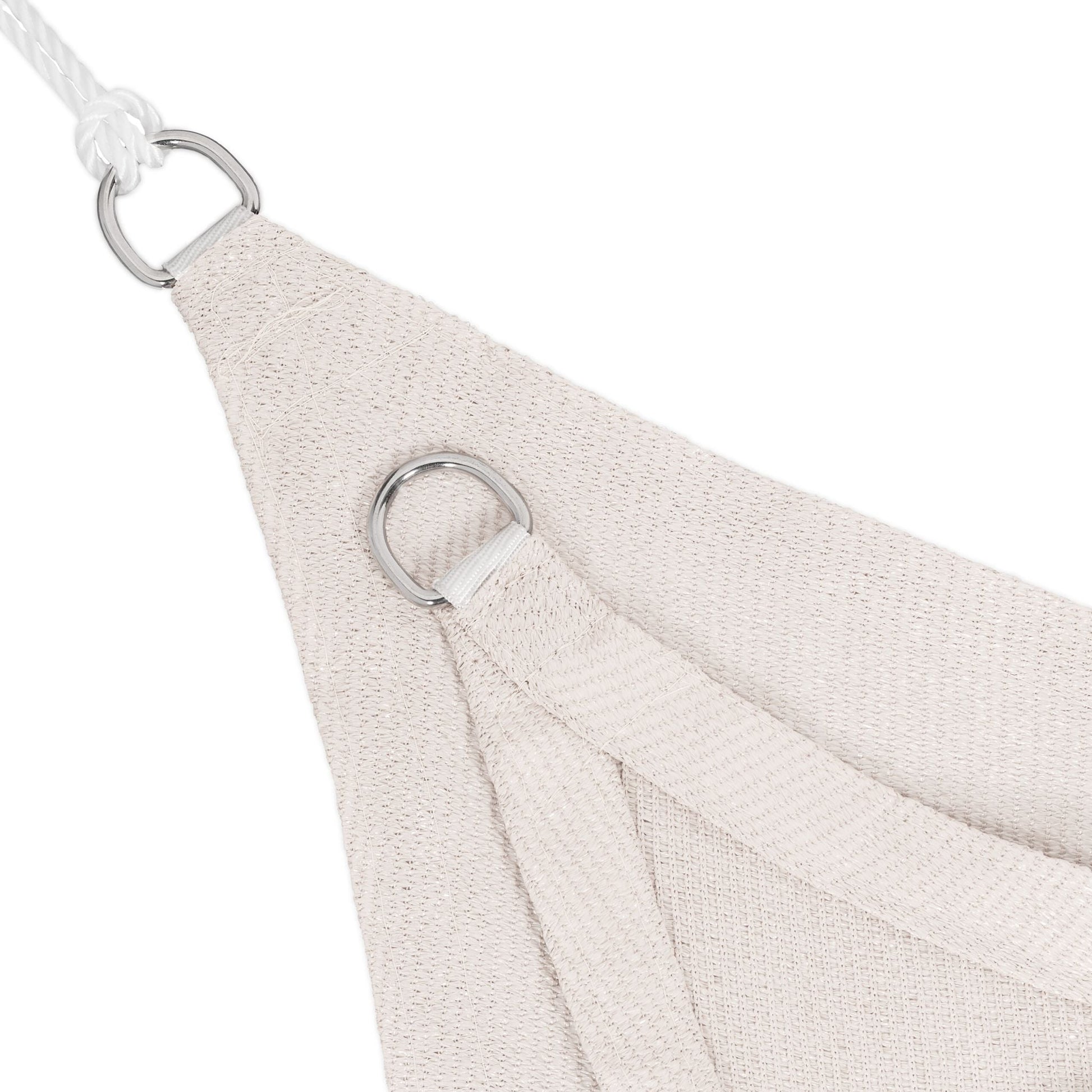 Rechteckiges Sonnensegel HDPE Weiss von Relaxdays