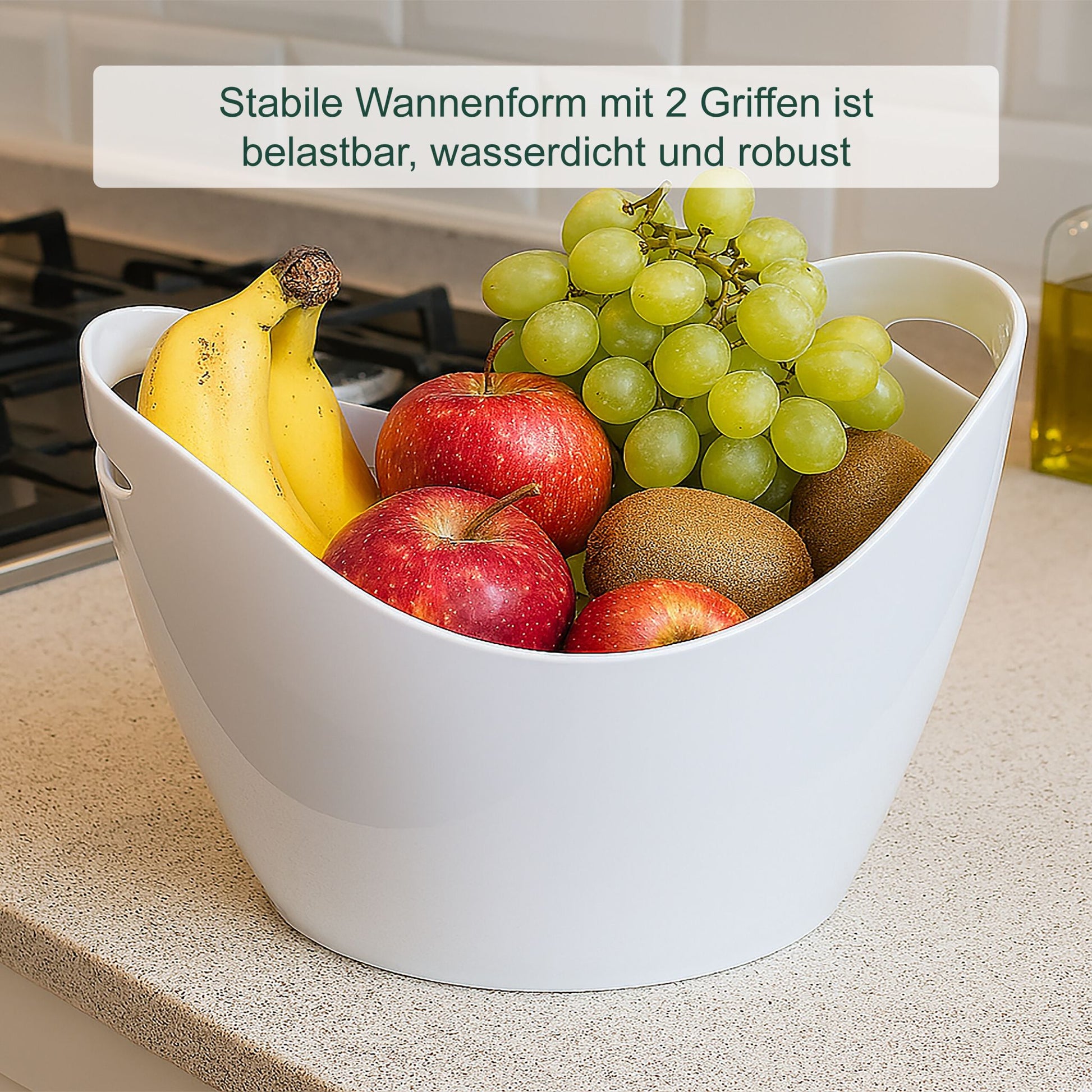 Sektkühler 8l in Weiss Weiss von Relaxdays
