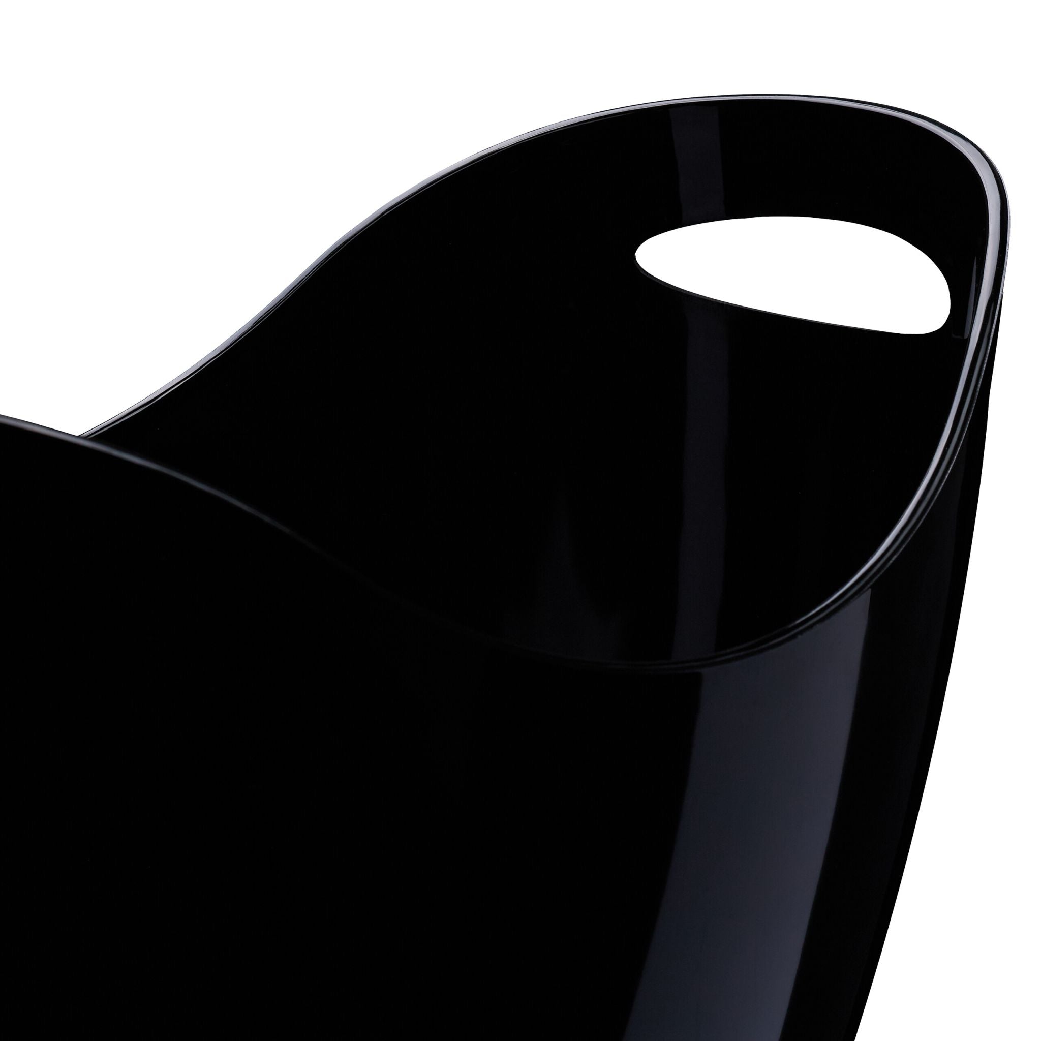 Eiseimer 8l schwarz Schwarz von Relaxdays
