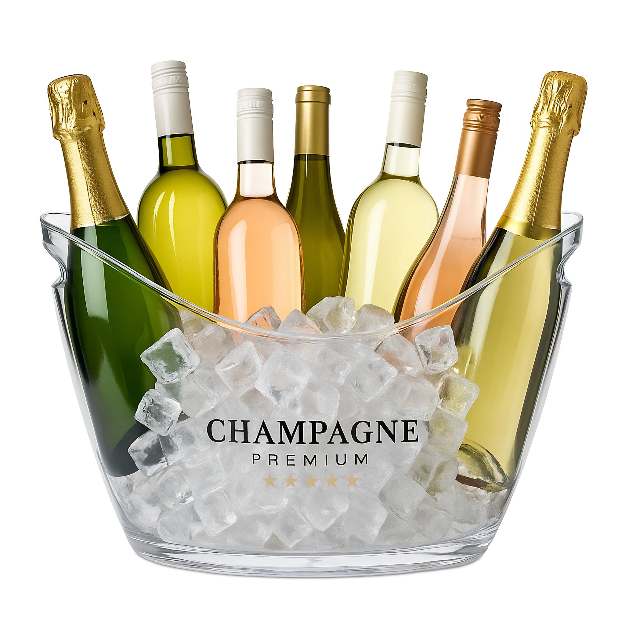 Eiseimer 8l transparent Transparent von Relaxdays