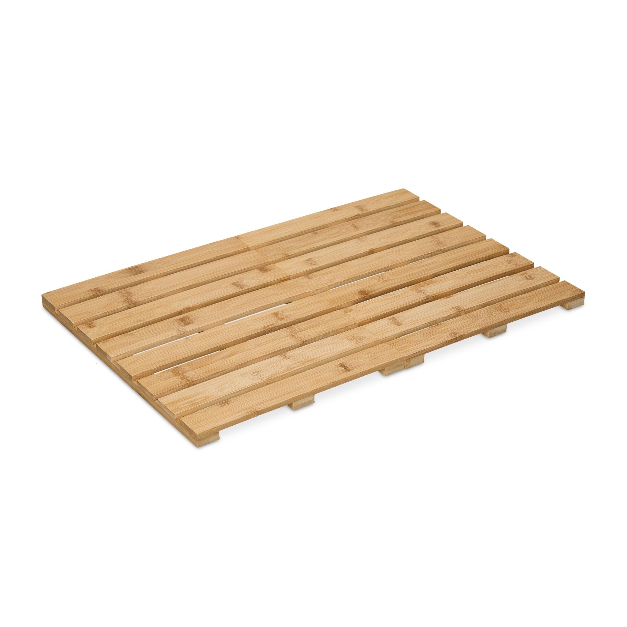 Bambus Badematte Hellbraun von Relaxdays