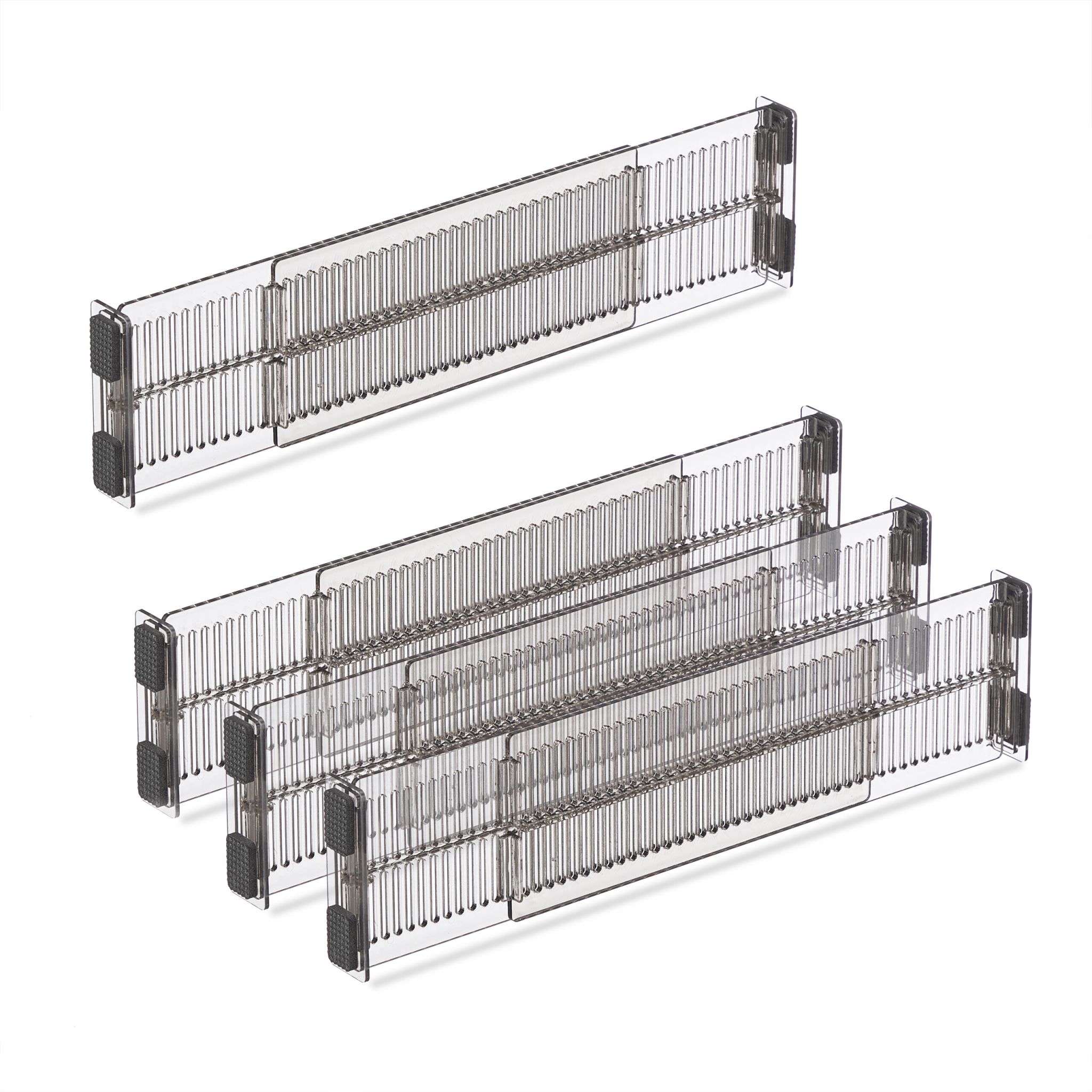 Schubladentrenner 16er-Set Transparent von Relaxdays