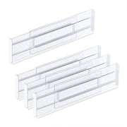 Schubladentrenner 4er-Set Transparent von Relaxdays