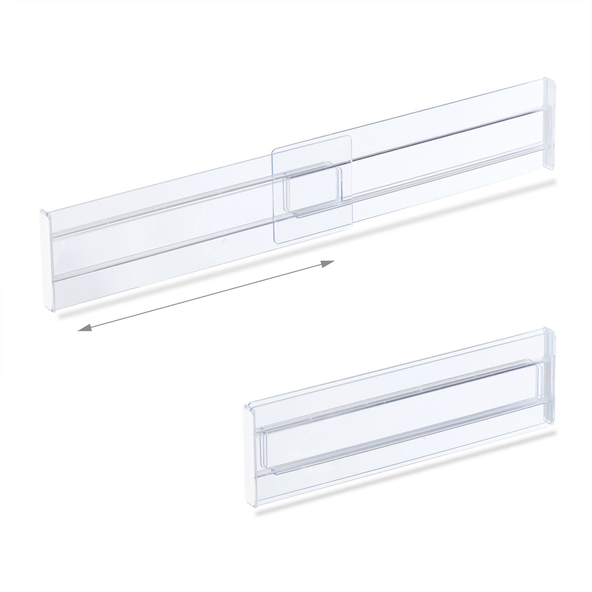 Schubladentrenner 4er-Set Transparent von Relaxdays
