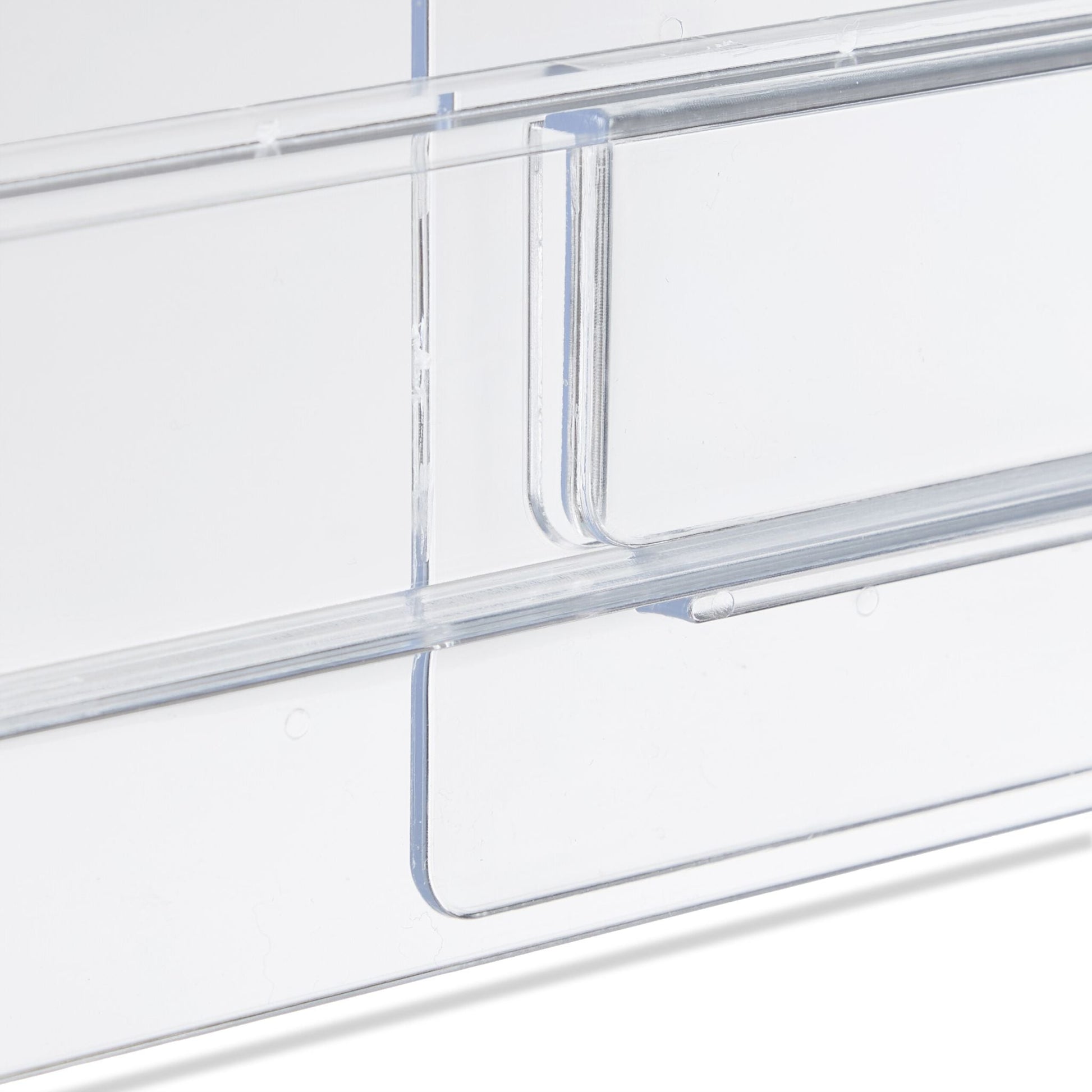 Schubladentrenner 4er-Set Transparent von Relaxdays