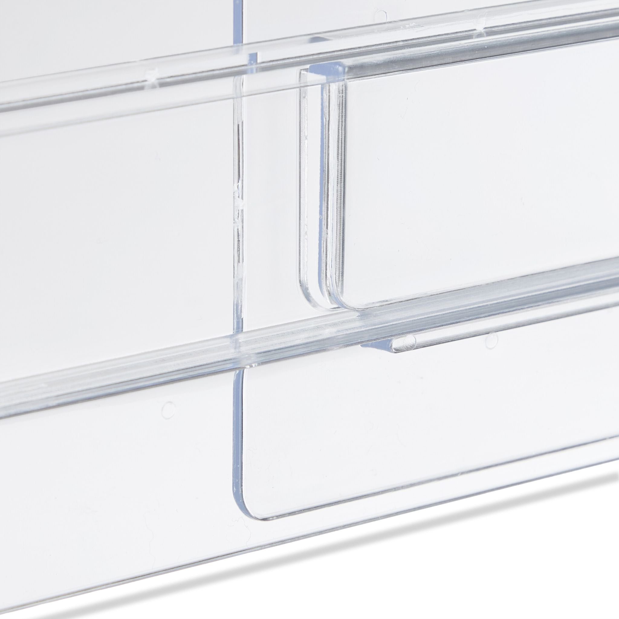 Schubladentrenner 4er-Set Transparent von Relaxdays