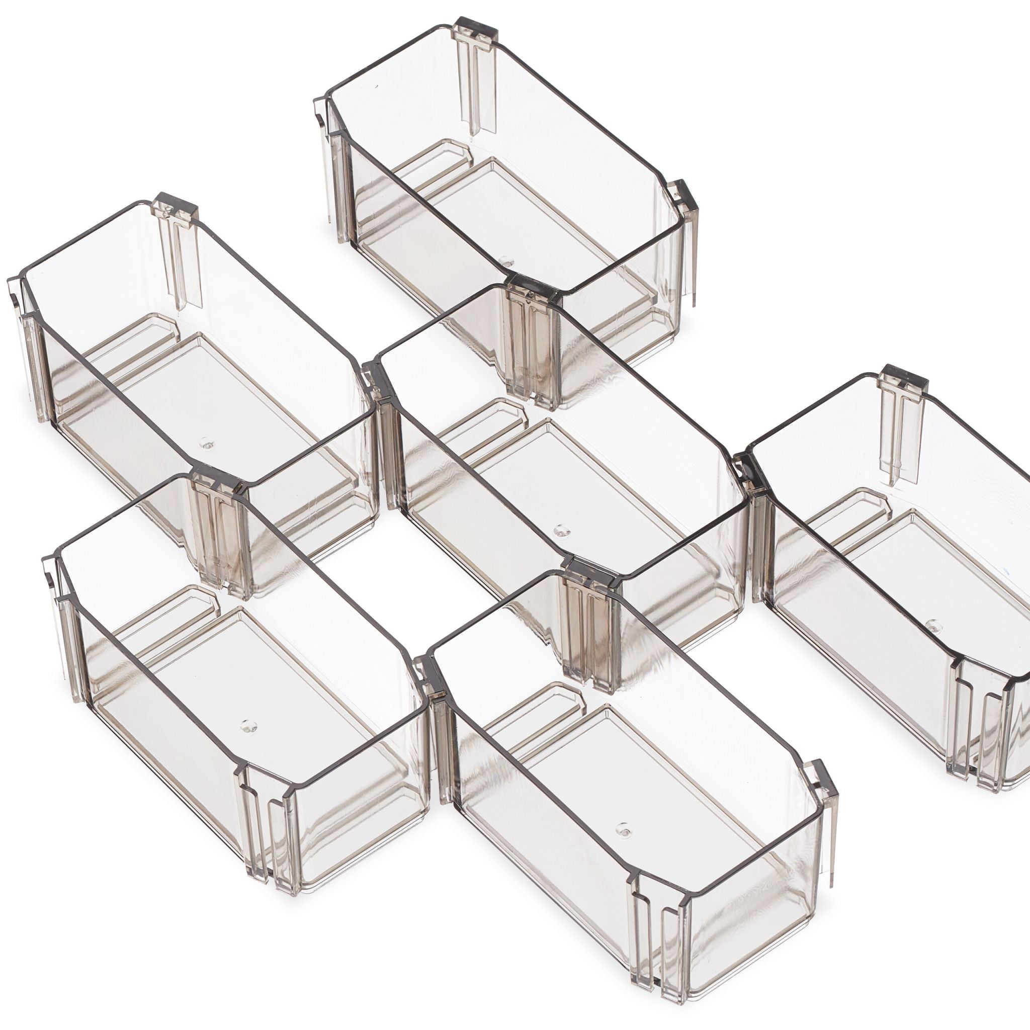 Schubladen Ordnungssystem 6tlg. Braun von Relaxdays