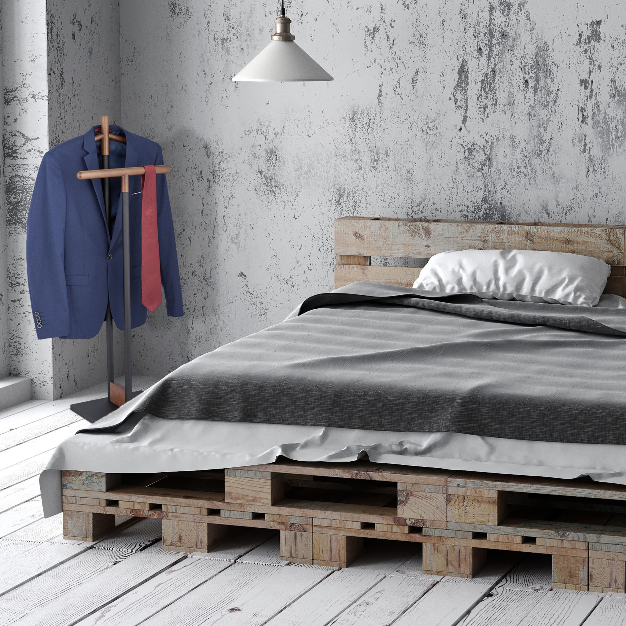 Freistehender Herrendiener Braun-Schwarz von Relaxdays
