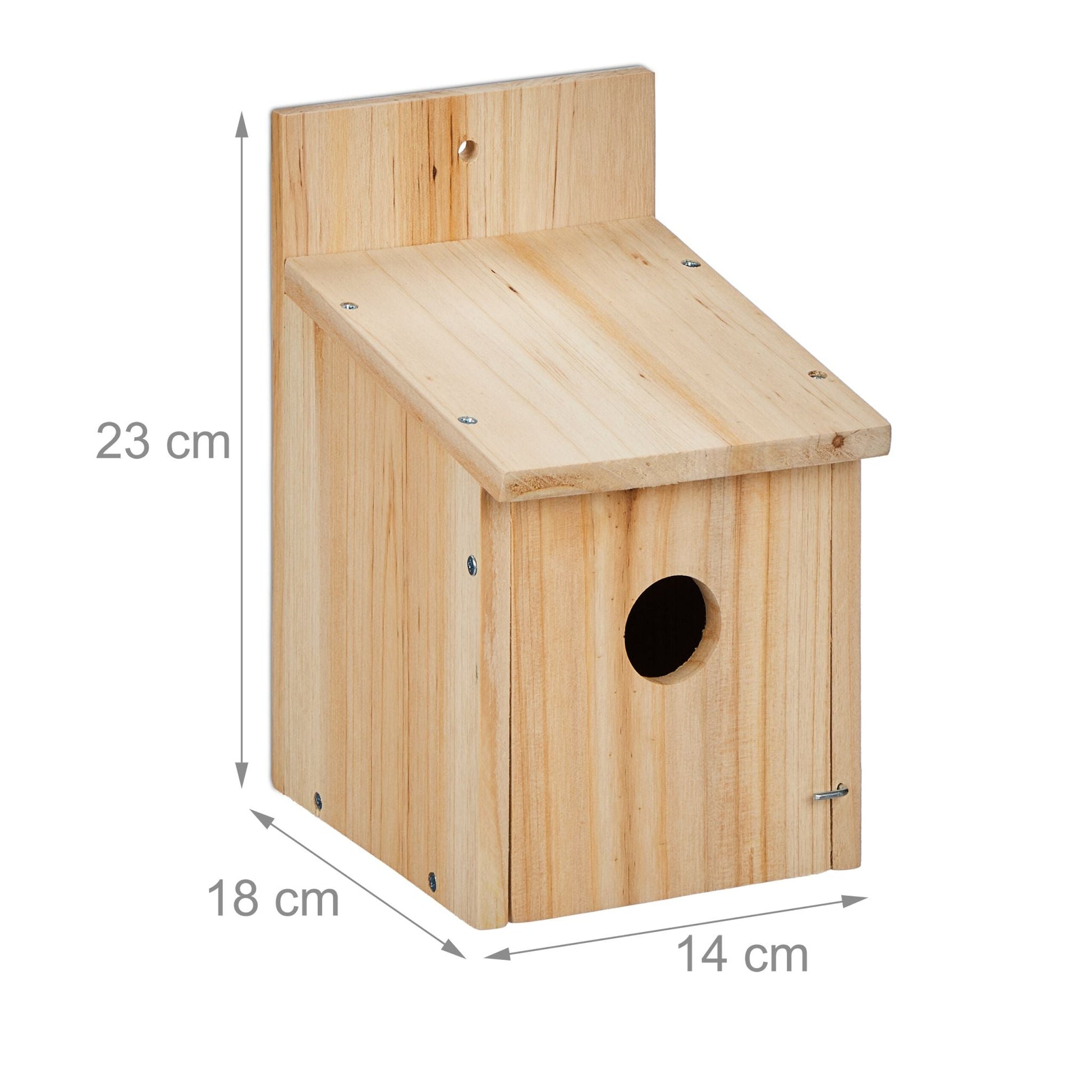 Nistkasten Bausatz für Vögel Hellbraun von Relaxdays