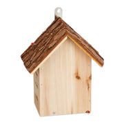 Marienkäferhaus Holz Hellbraun von Relaxdays