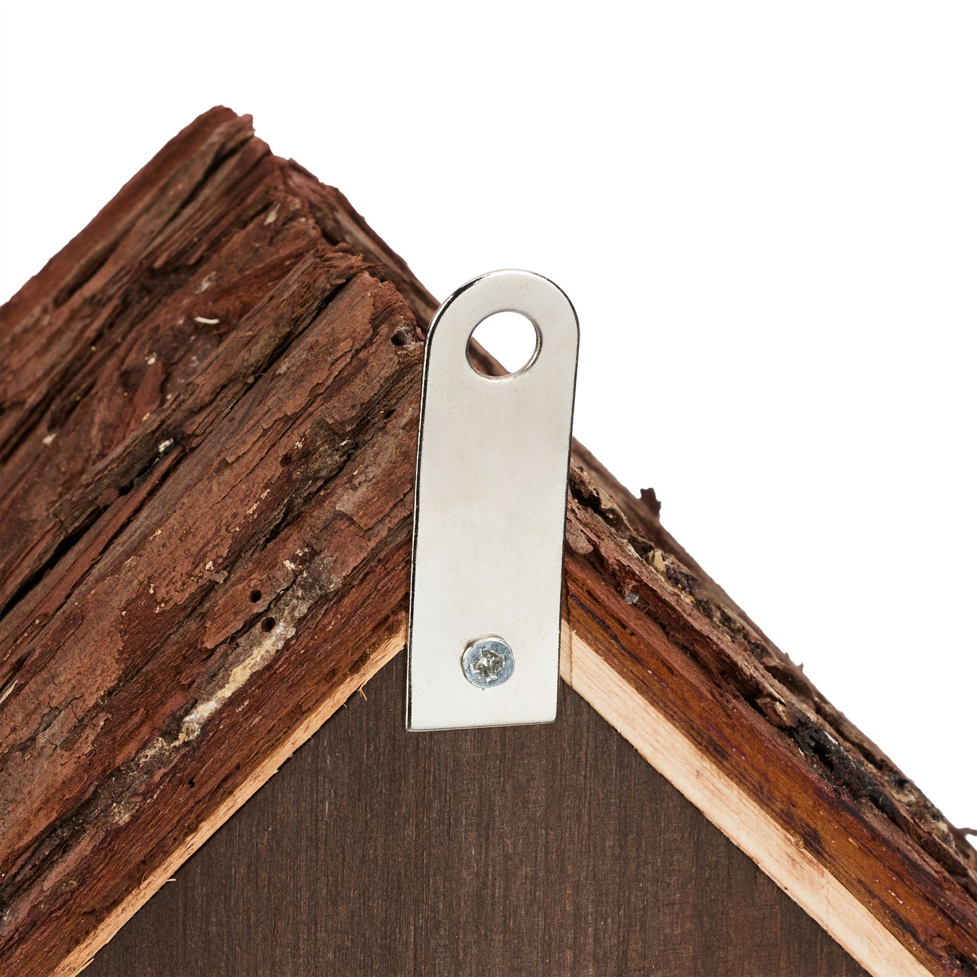 Marienkäferhaus Holz Braun von Relaxdays