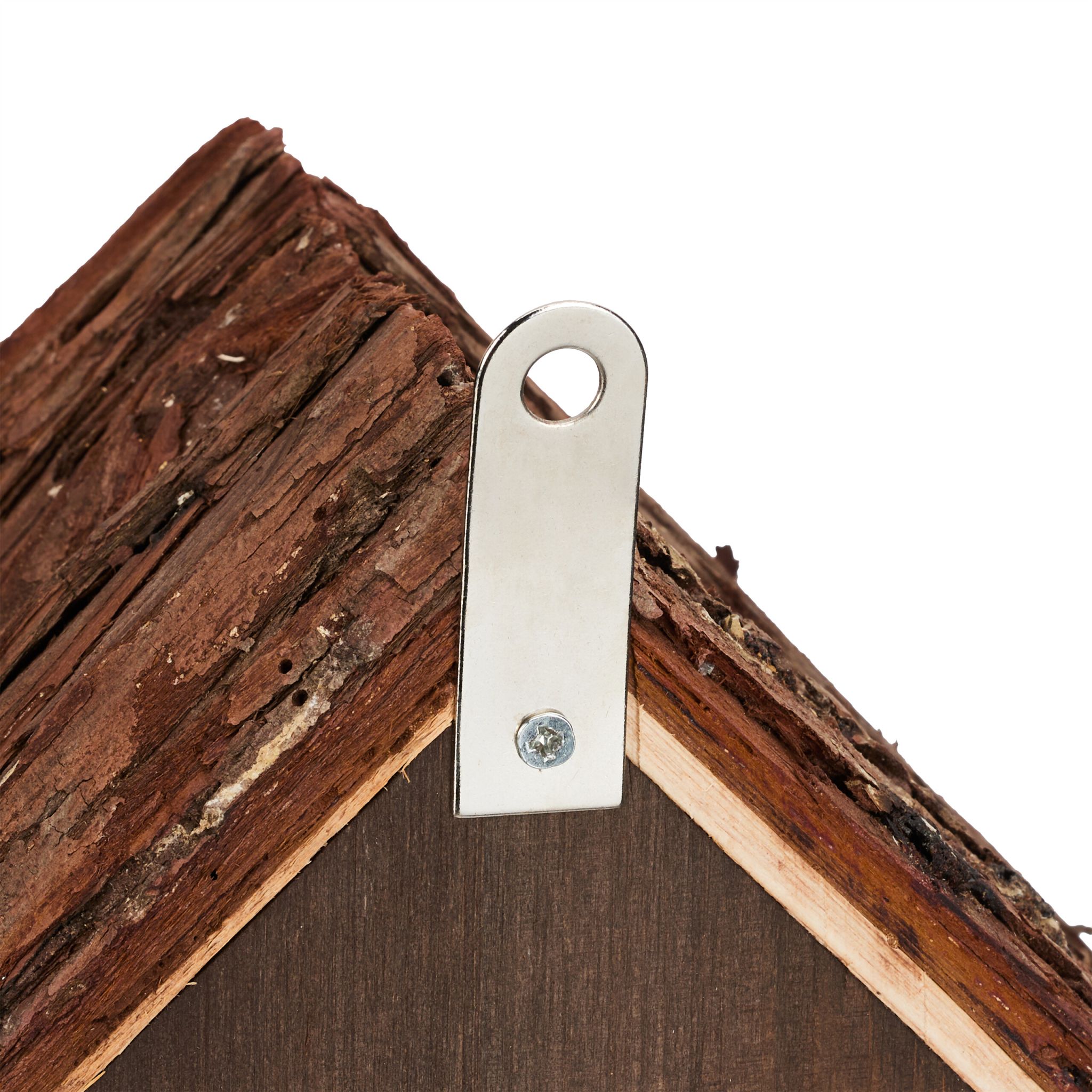 Marienkäferhaus Holz Braun von Relaxdays
