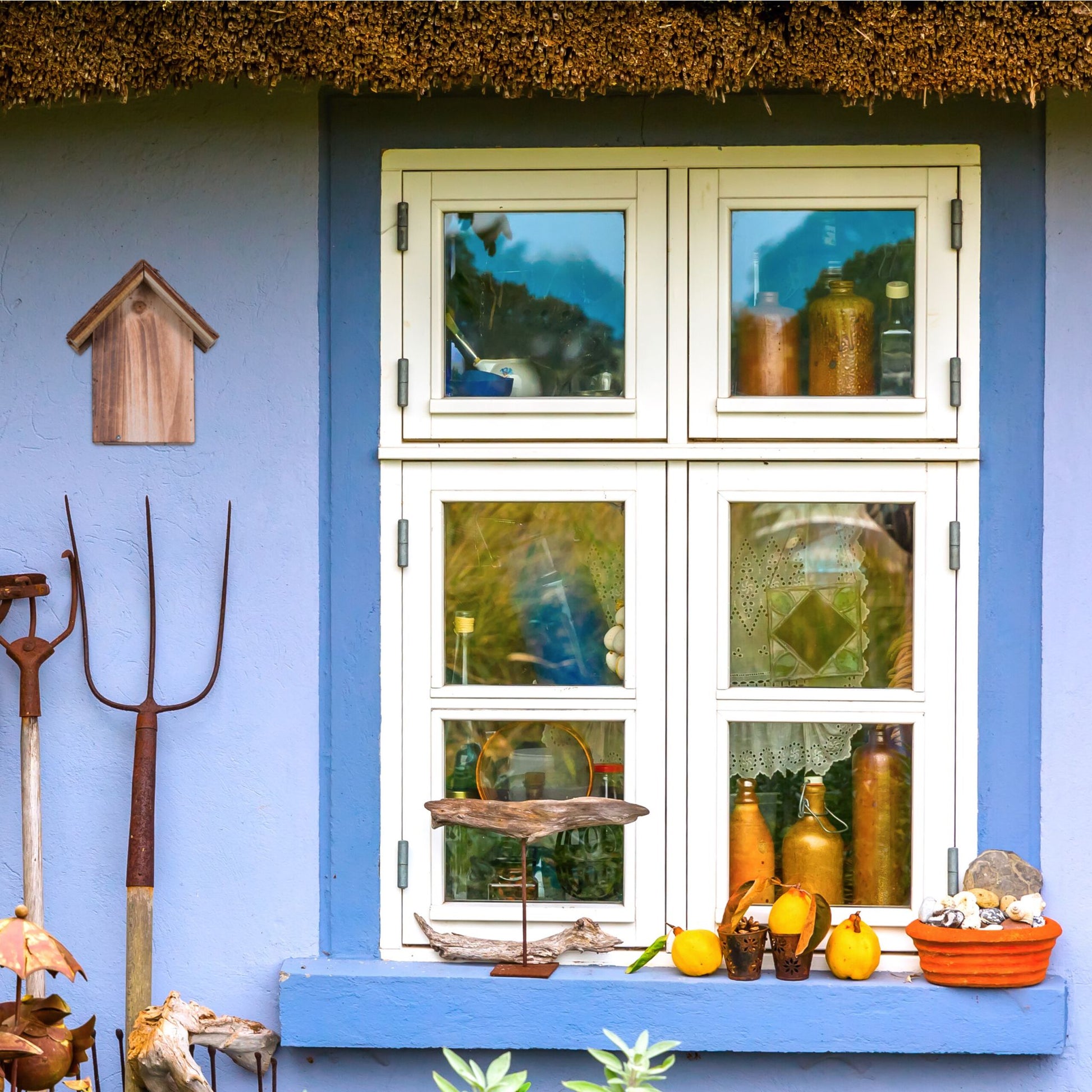 Marienkäferhaus Holz Braun von Relaxdays