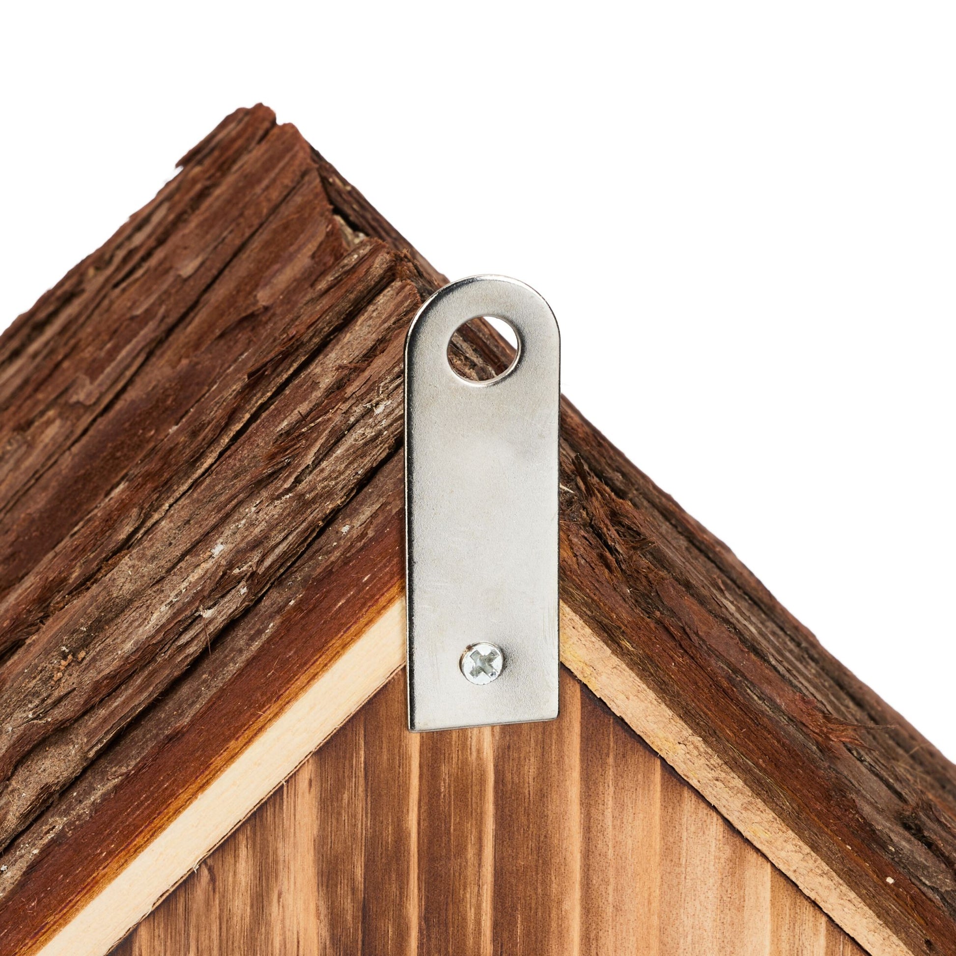 Marienkäferhaus Holz Braun von Relaxdays