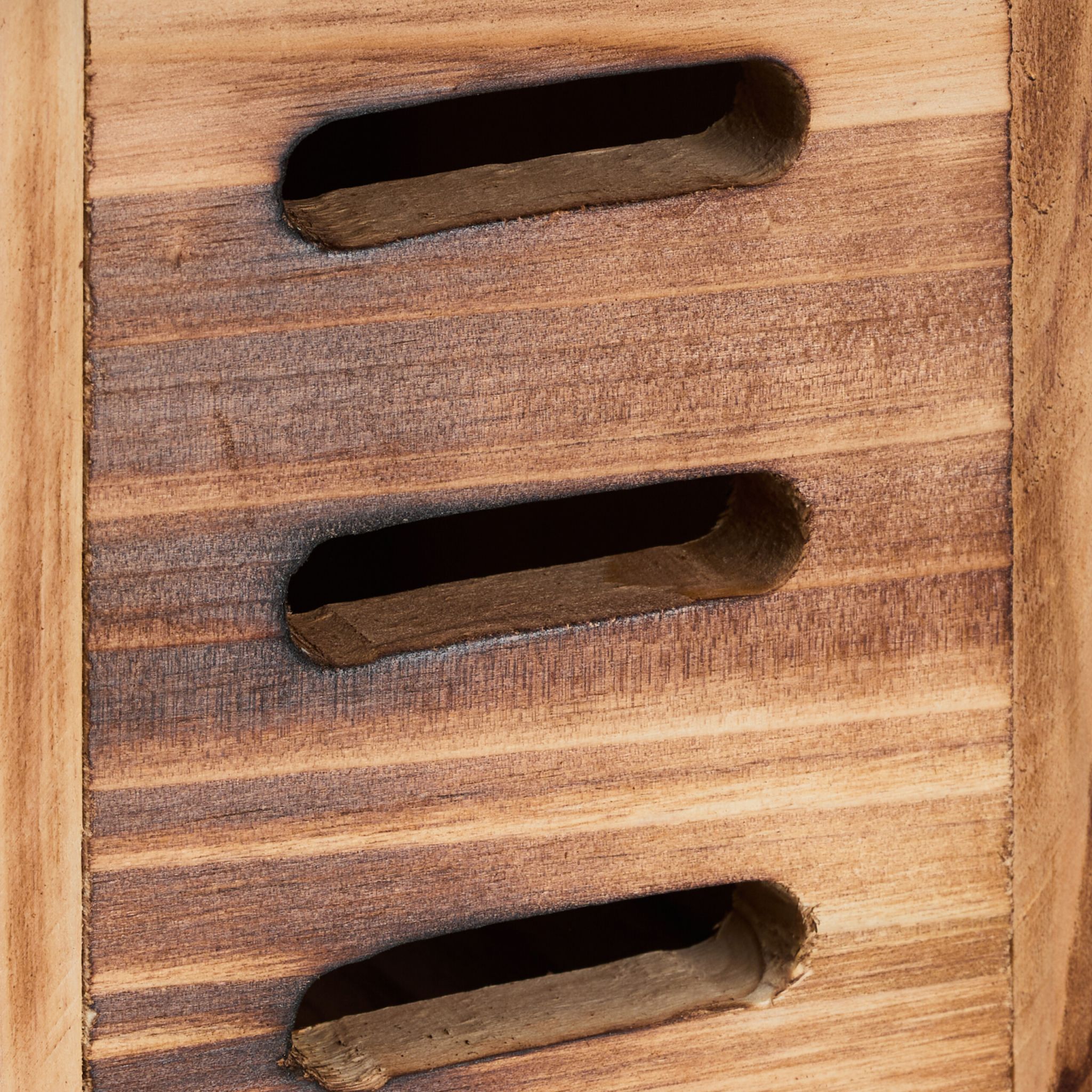 Marienkäferhaus Holz Braun von Relaxdays