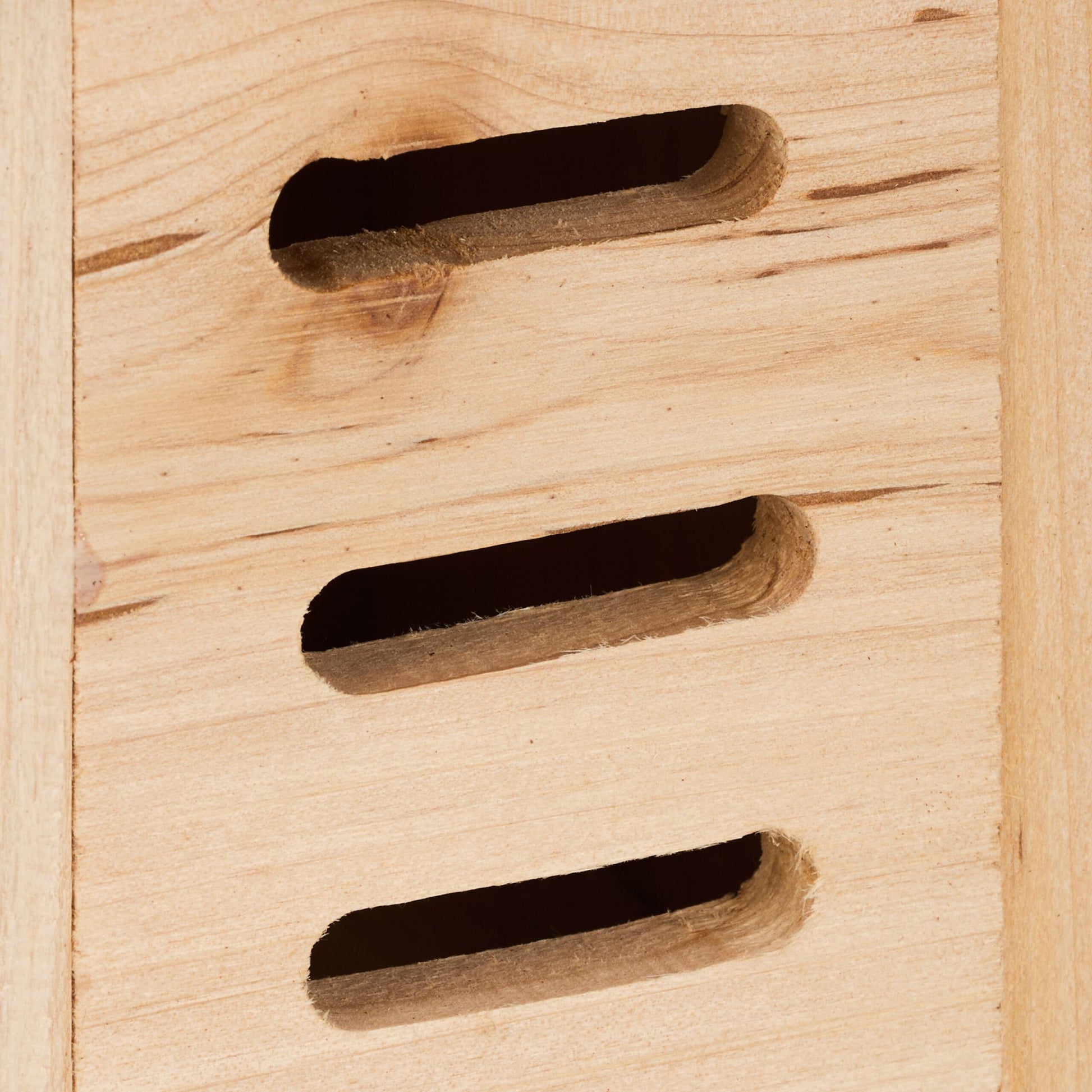 Marienkäferhaus Holz Braun-Hellbraun von Relaxdays