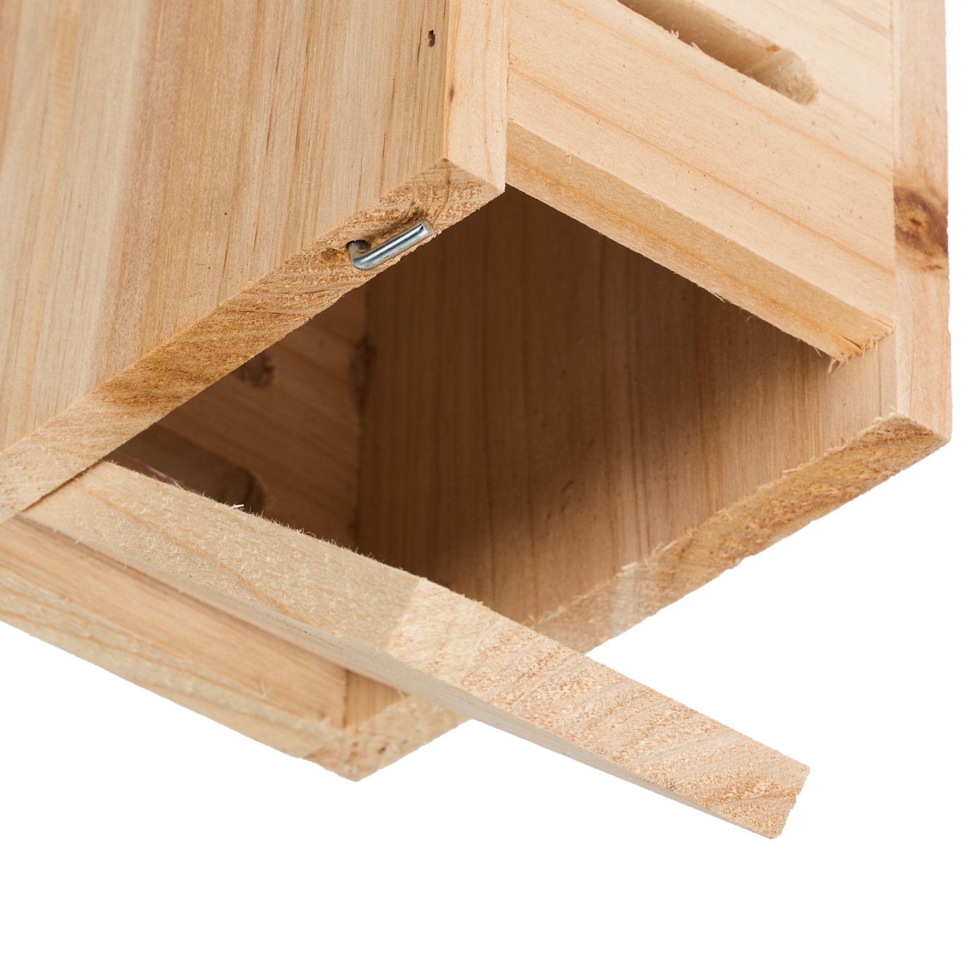 Marienkäferhaus Holz Braun-Hellbraun von Relaxdays