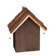 Marienkäferhaus Holz Braun von Relaxdays
