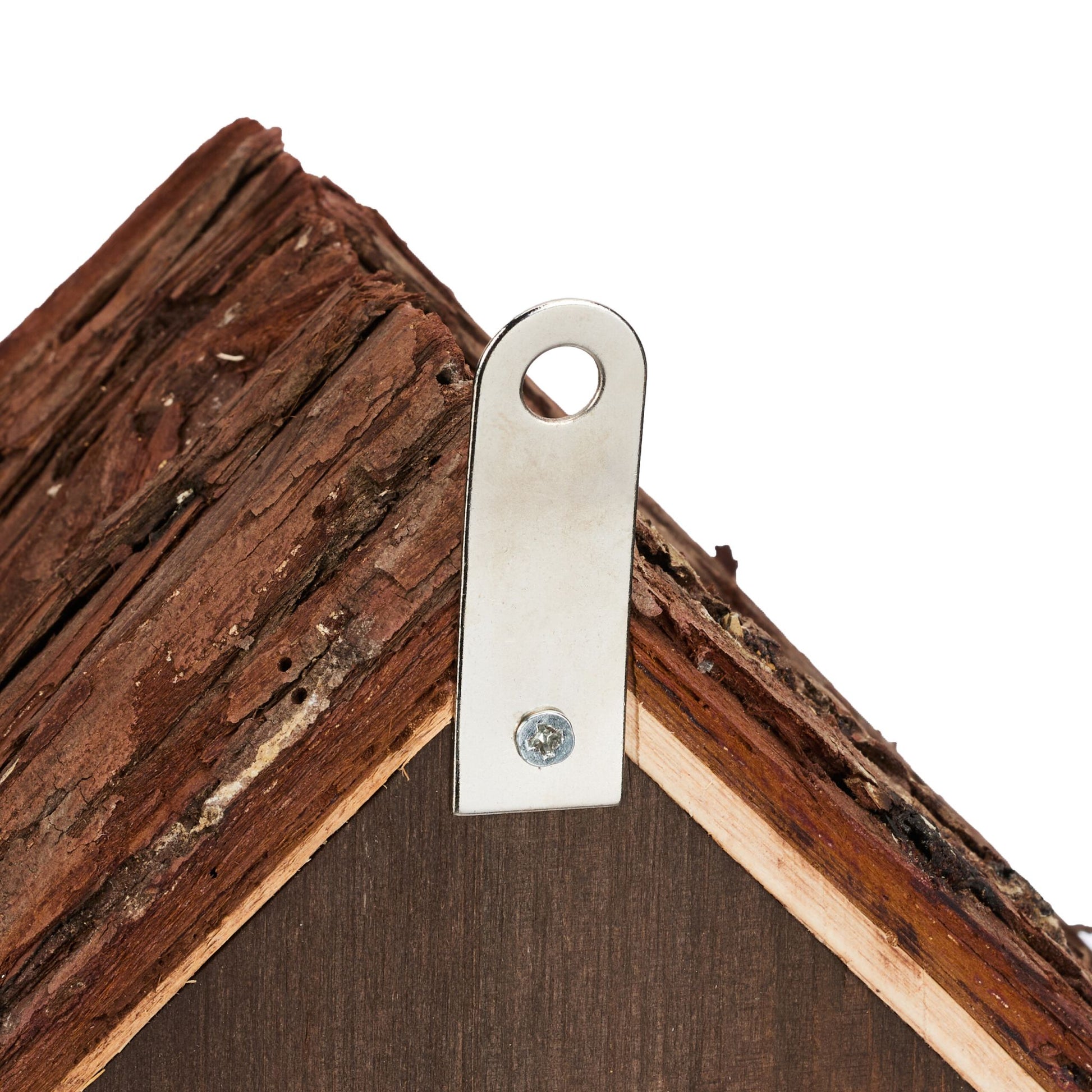 Marienkäferhaus Holz Braun von Relaxdays