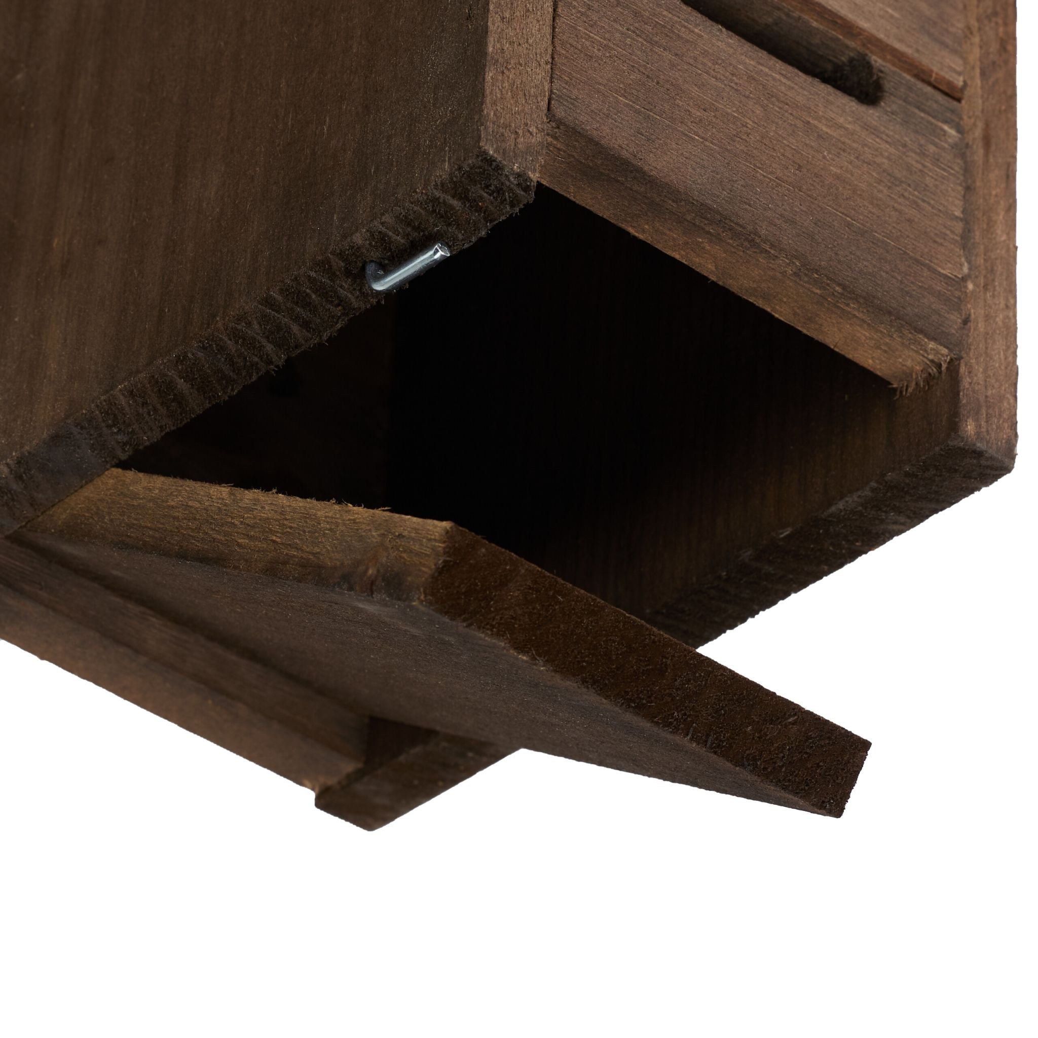 Marienkäferhaus Holz Braun von Relaxdays