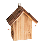 Marienkäferhaus Holz Braun-Hellbraun von Relaxdays