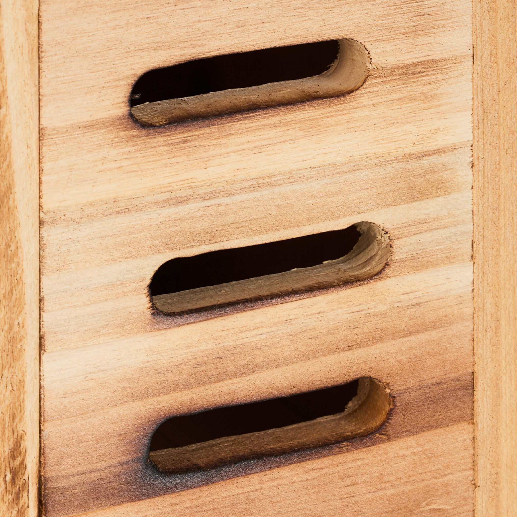 Marienkäferhaus Holz Braun-Hellbraun von Relaxdays