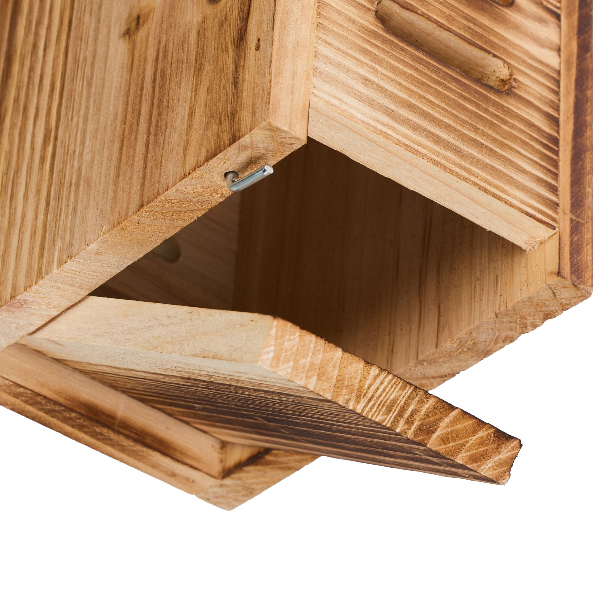 Marienkäferhaus Holz Braun-Hellbraun von Relaxdays