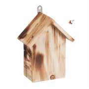 Marienkäferhaus Holz Braun von Relaxdays