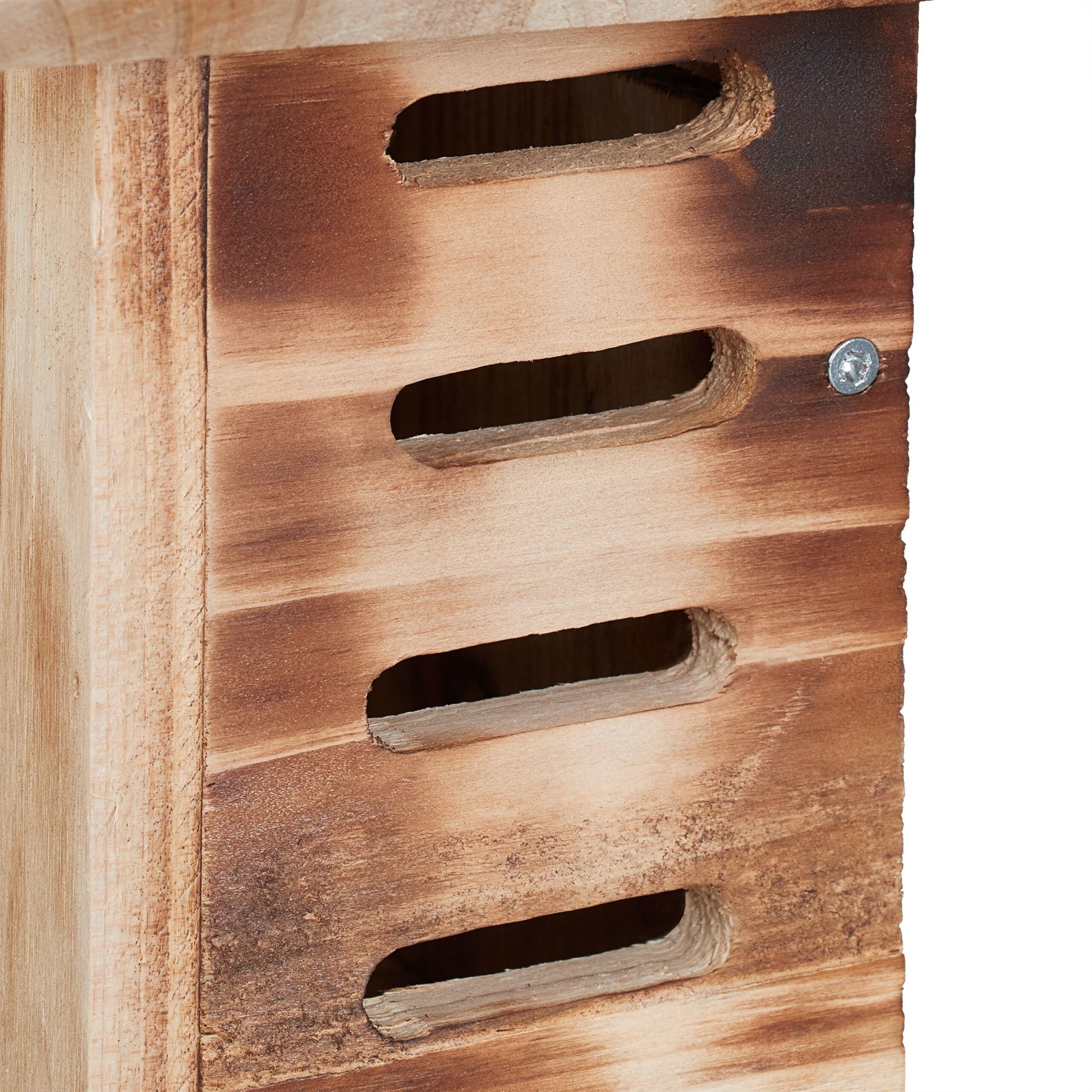 Marienkäferhaus Holz Braun von Relaxdays