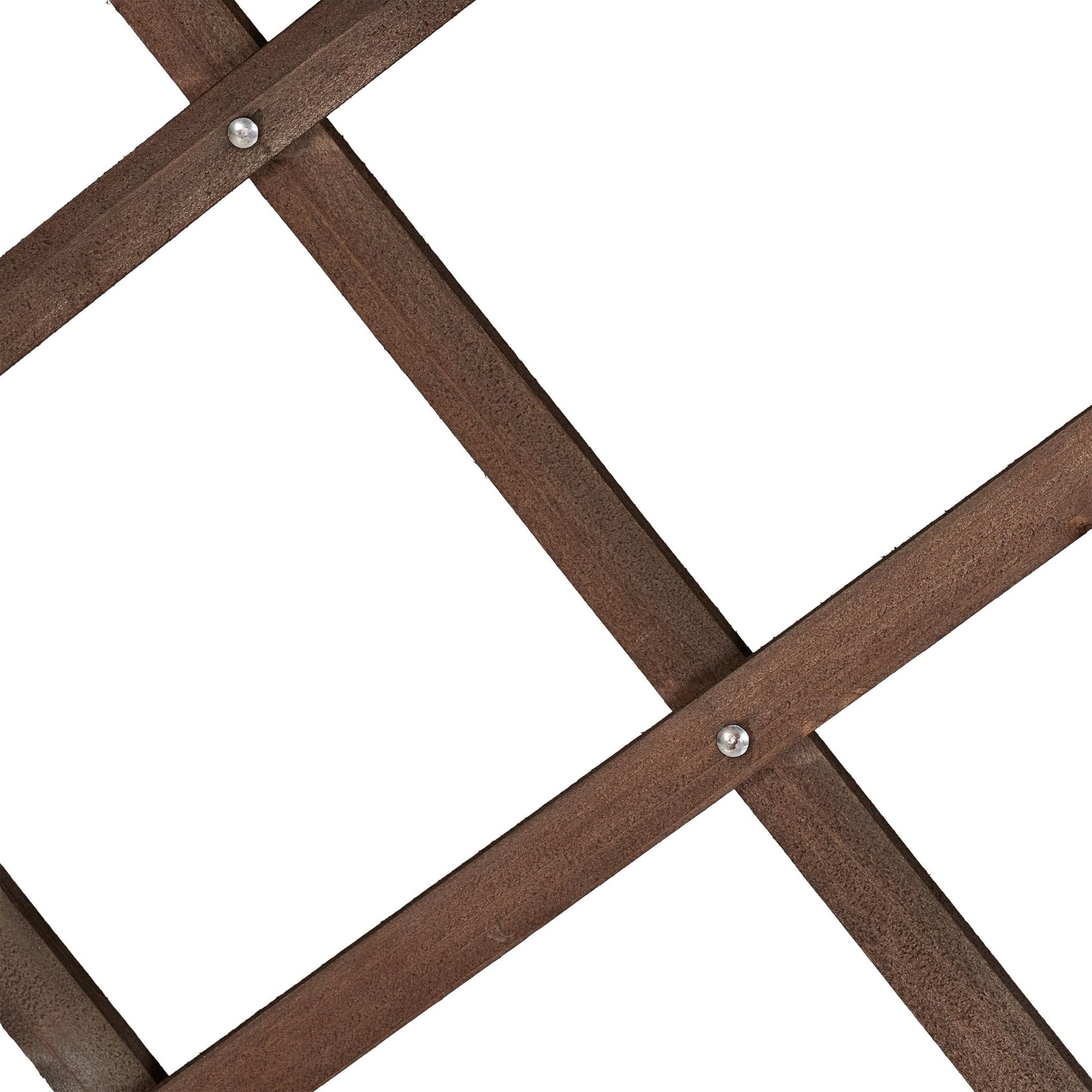 Ausziehbares Rankgitter Holz 3er-Set Braun von Relaxdays