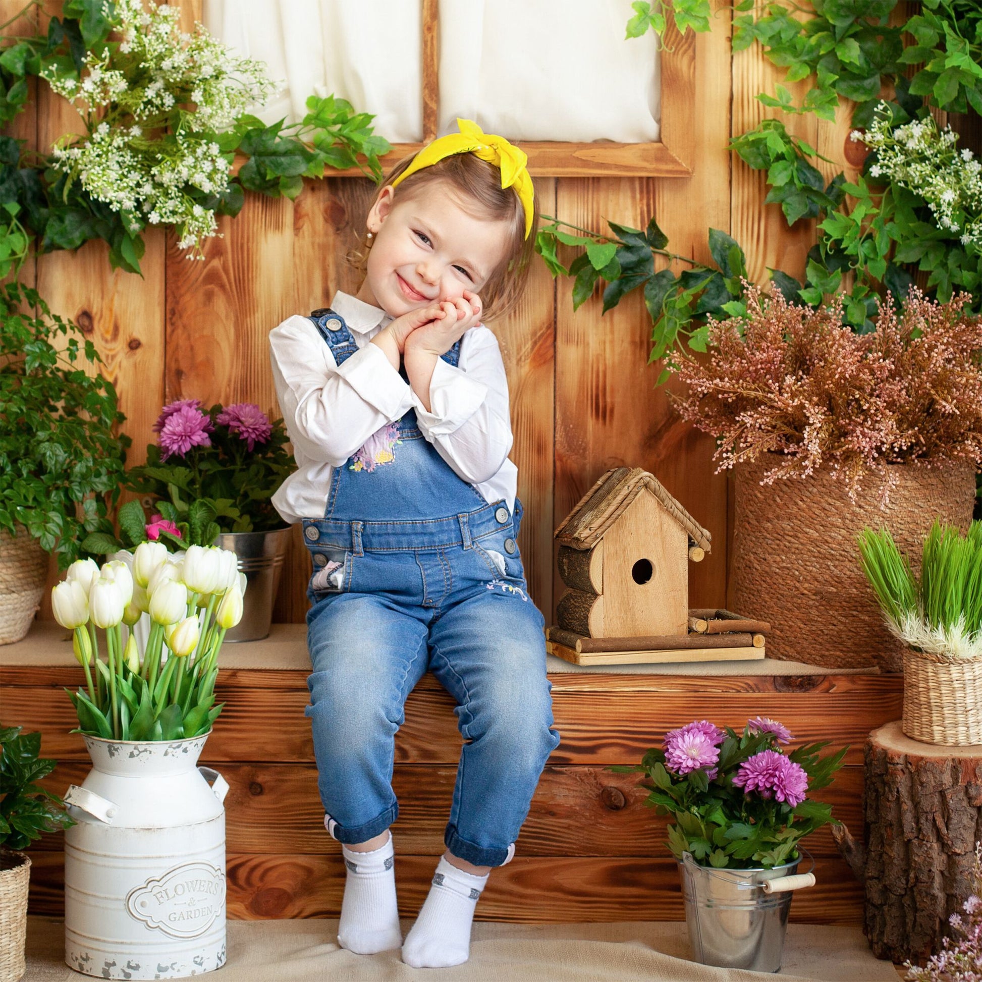 Deko Vogelhaus mit Futterstelle Braun von Relaxdays