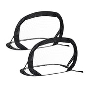 Fussballtore Pop-Up 2er-Set Schwarz-Weiss von Relaxdays