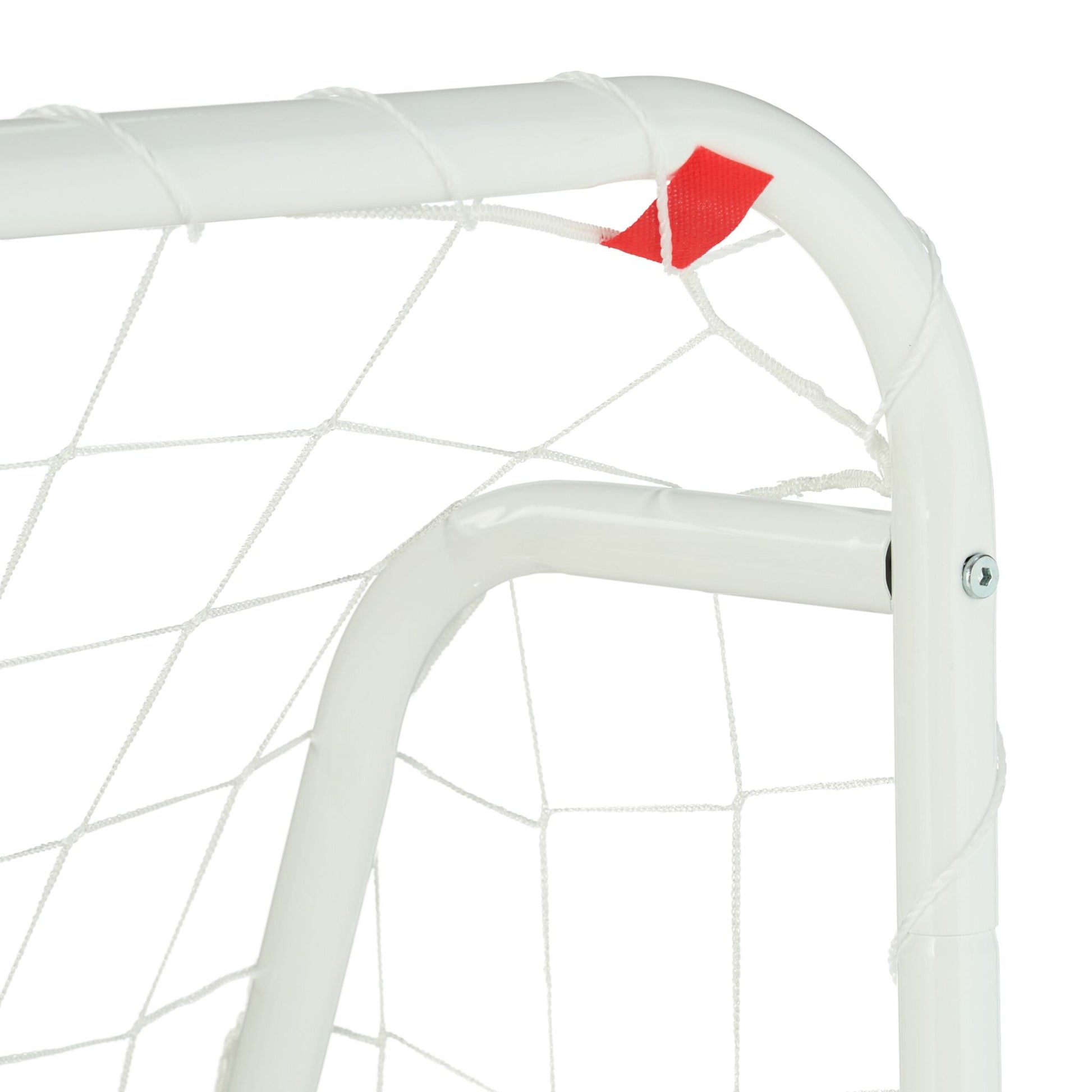 Fussballtor mit Stahlrahmen Weiss von Relaxdays