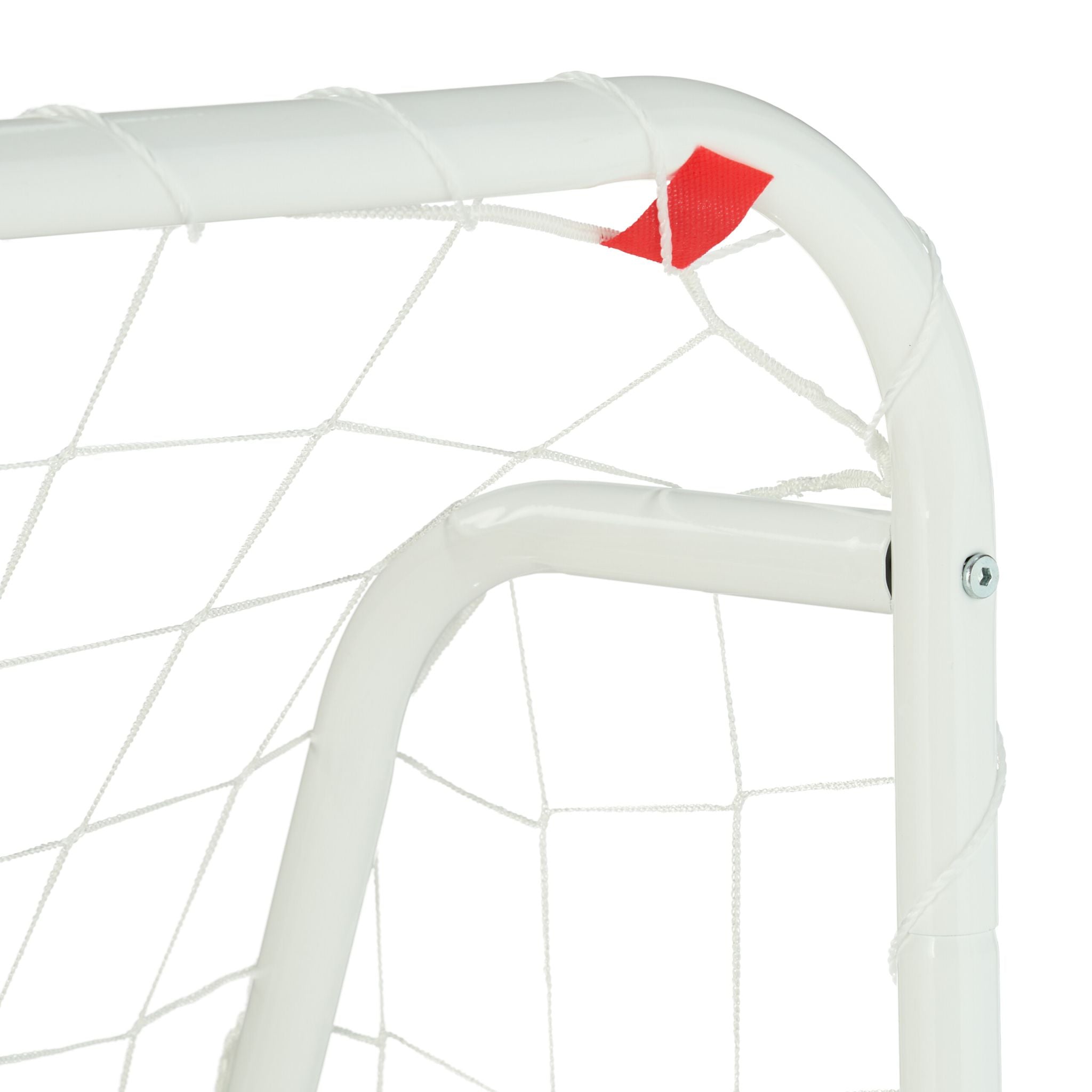 Fussballtor mit Stahlrahmen Weiss von Relaxdays