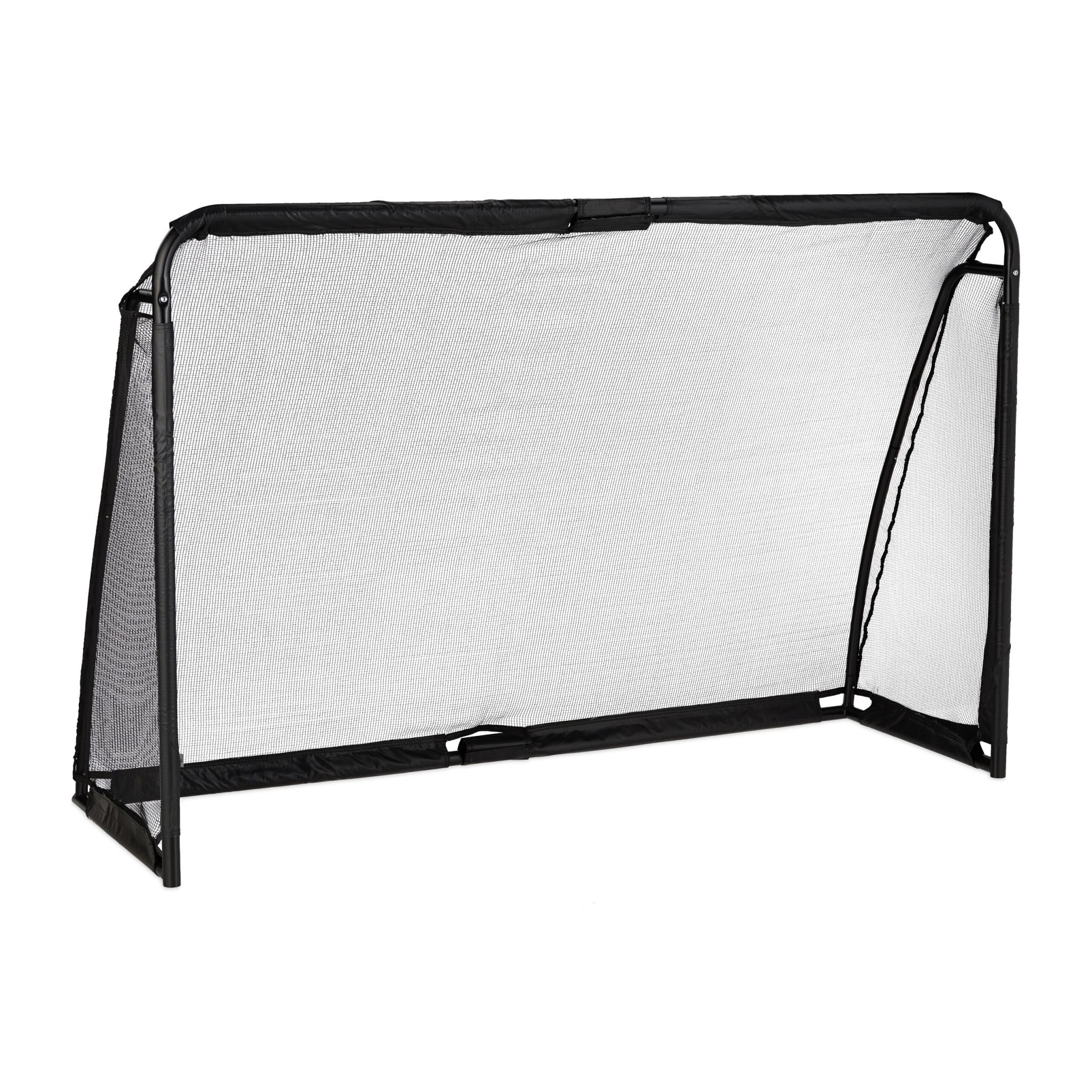 Fussballtor 120 x 180cm Schwarz von Relaxdays