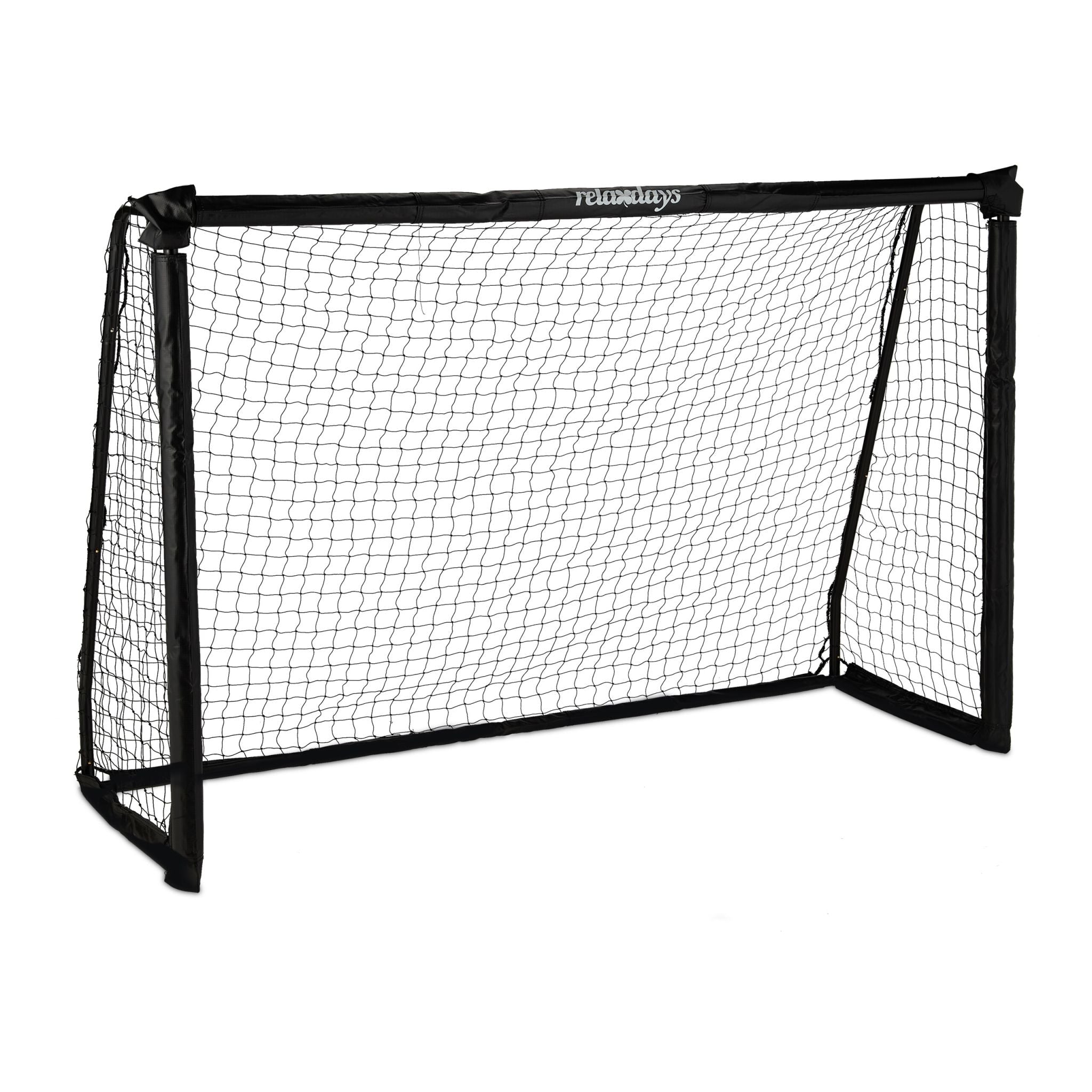 Fussballtor 120 x 180cm Weiss-Schwarz von Relaxdays