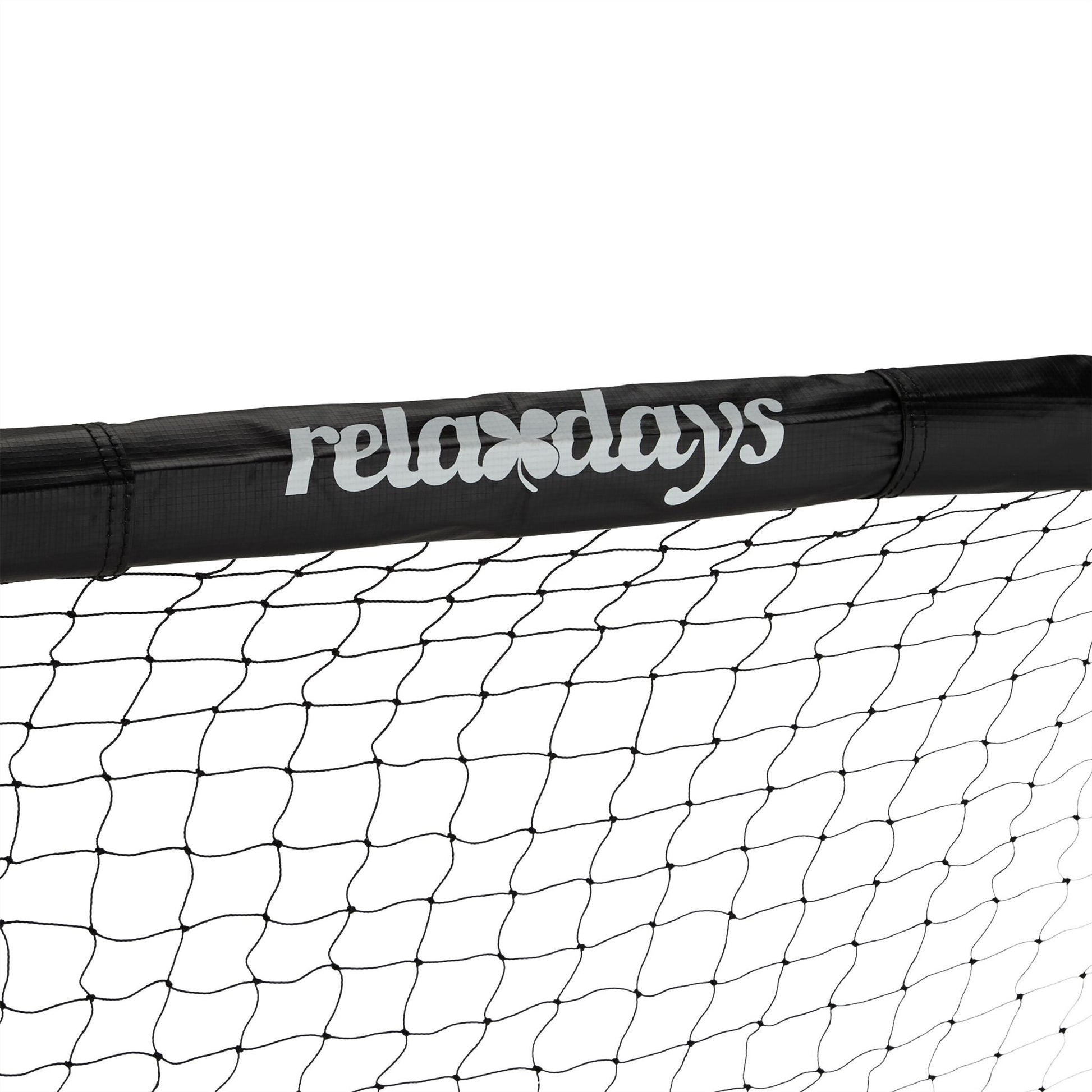 Fussballtor 120 x 180cm Weiss-Schwarz von Relaxdays