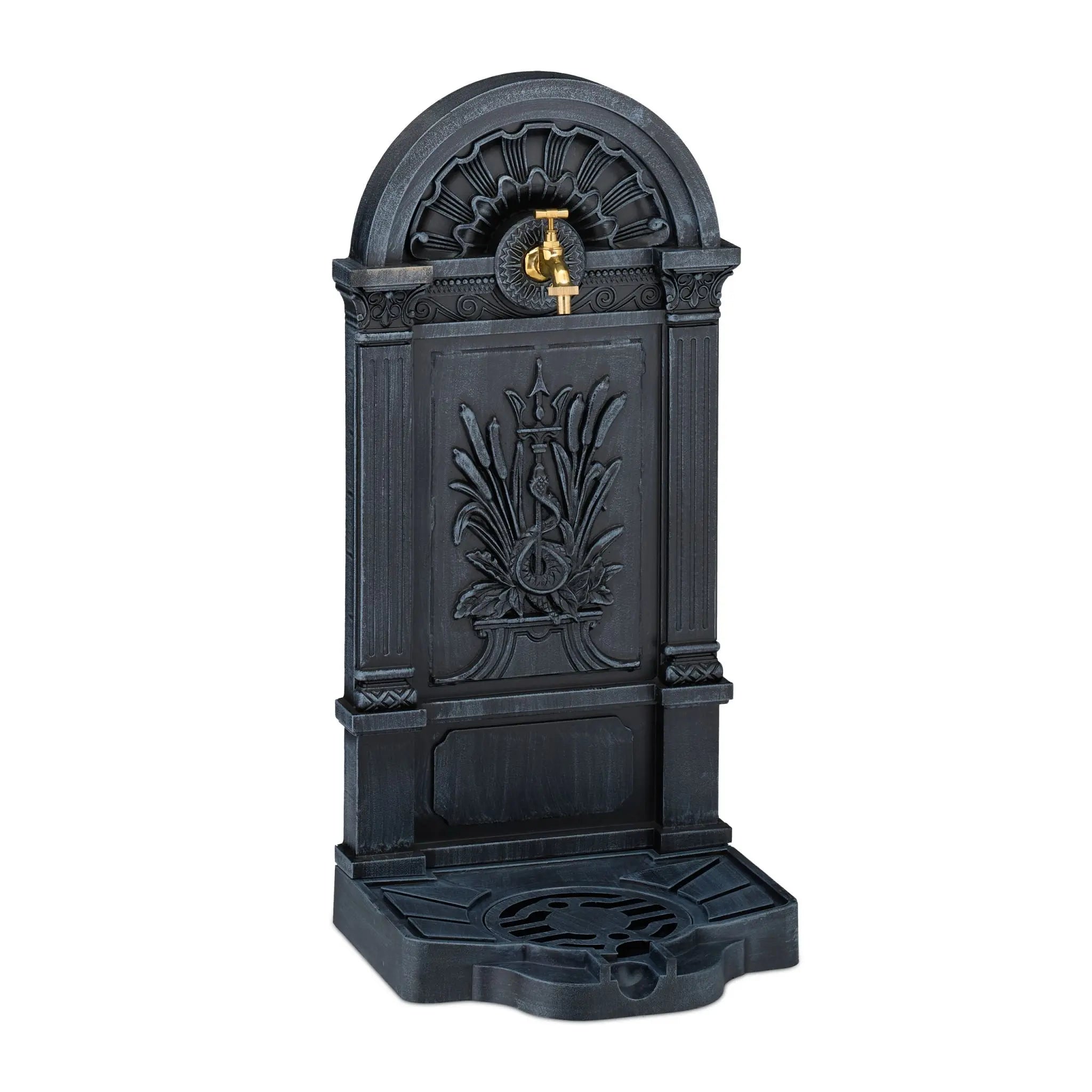 Standbrunnen Antik Grau von Relaxdays