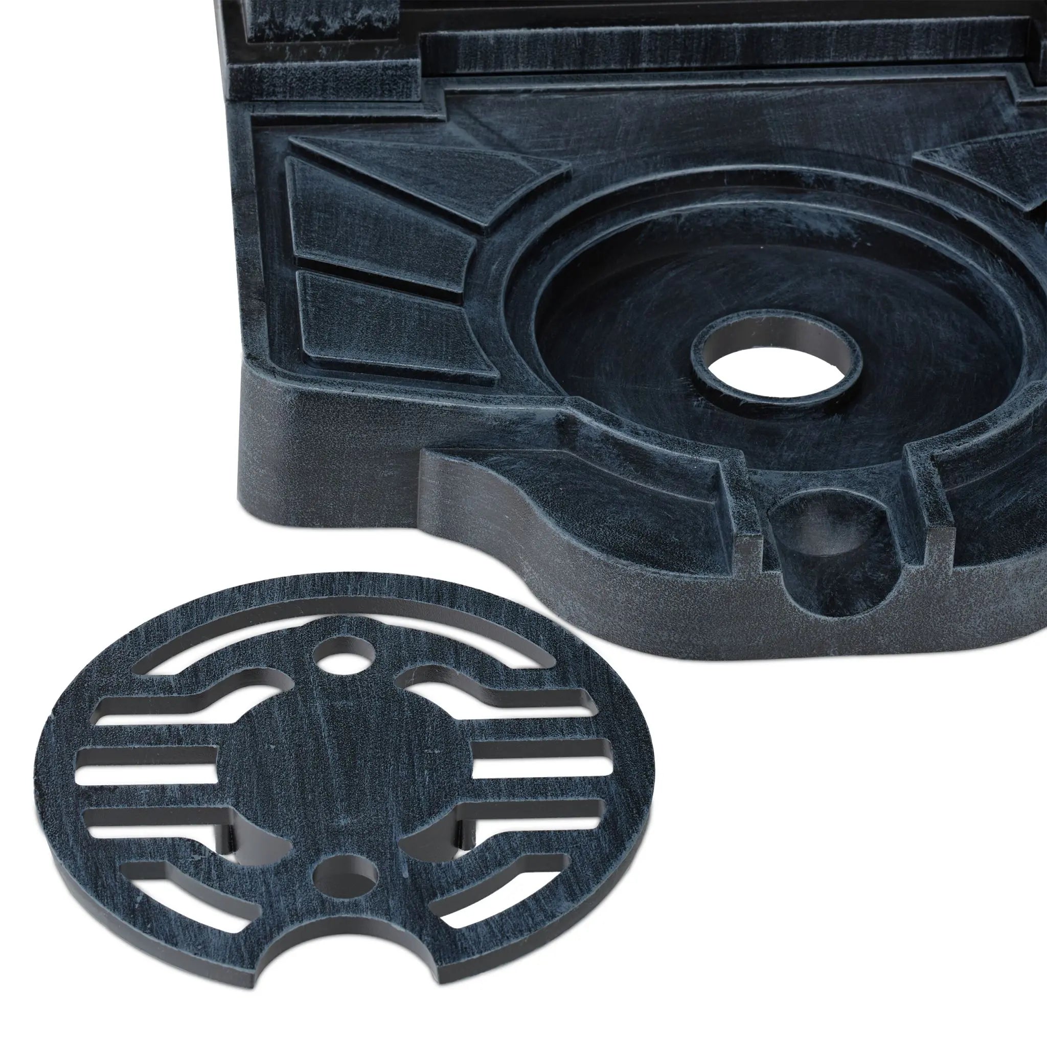 Standbrunnen Antik Grau von Relaxdays