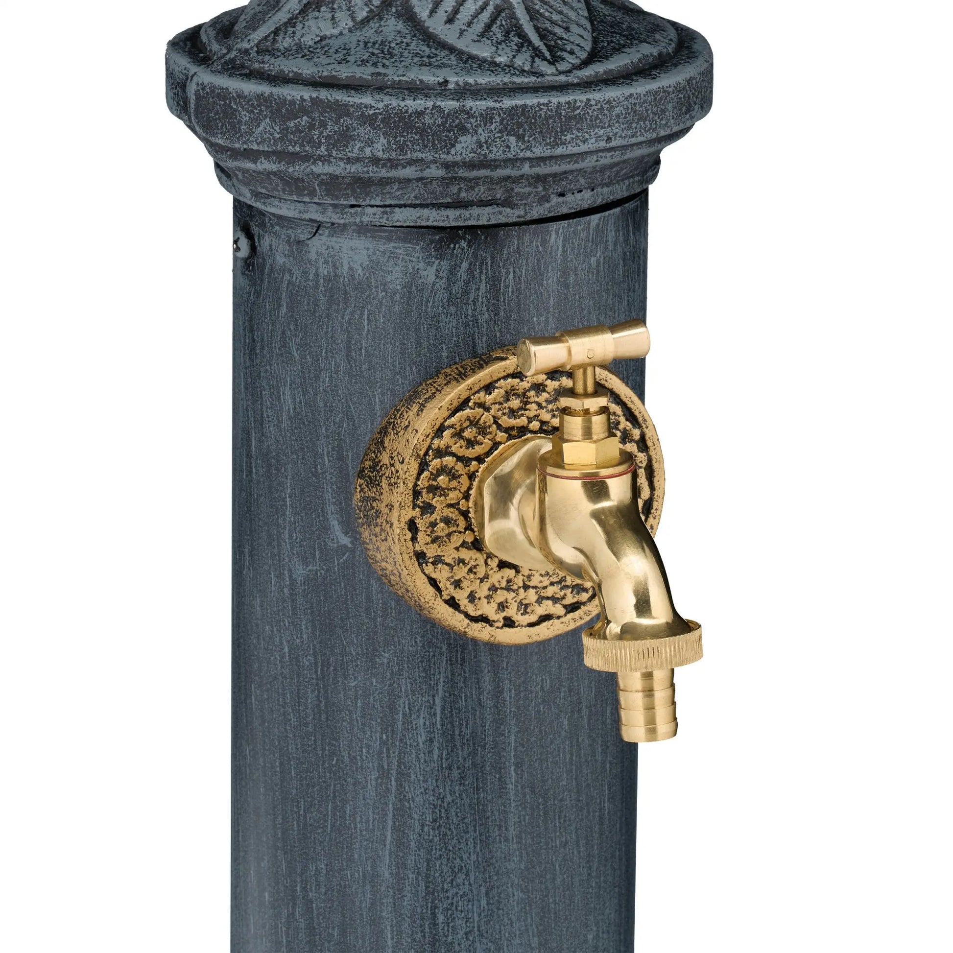 Standbrunnen Antik Gold-Grau von Relaxdays